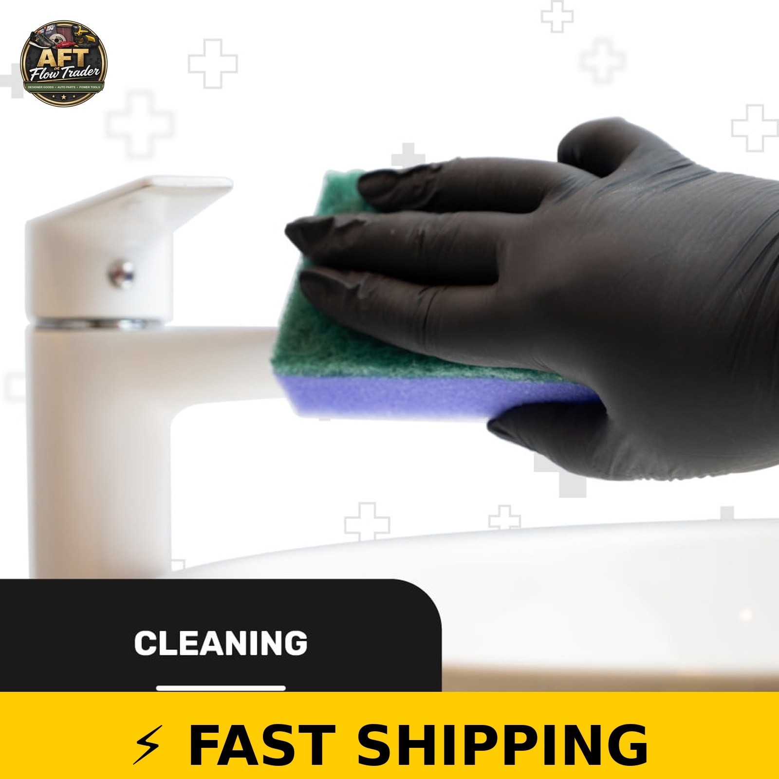 WellBefore Black Nitrile Disposable Gloves – XSmall, 100 Count