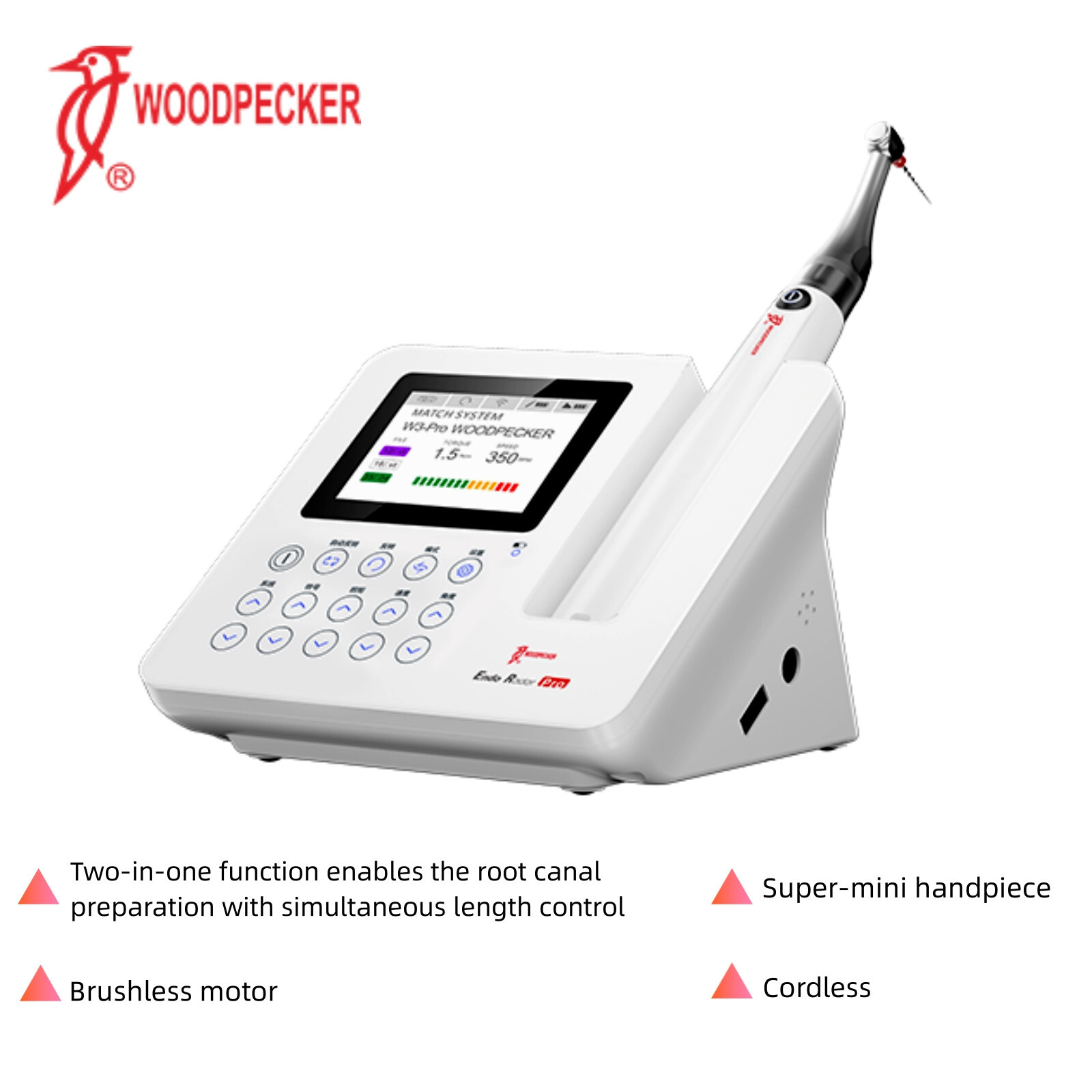 Woodpecker Dental Endo Radar Pro with Apex Locator Brushless Endo Motor