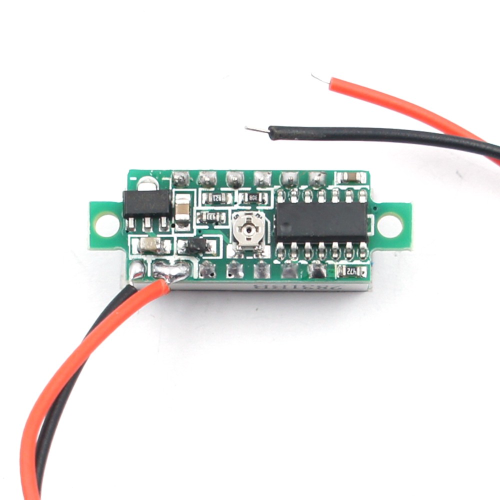 DC 2.4-30V 2-Wire Voltmeter 3-Digit LED Display Panel Volt Meter Voltage Tester