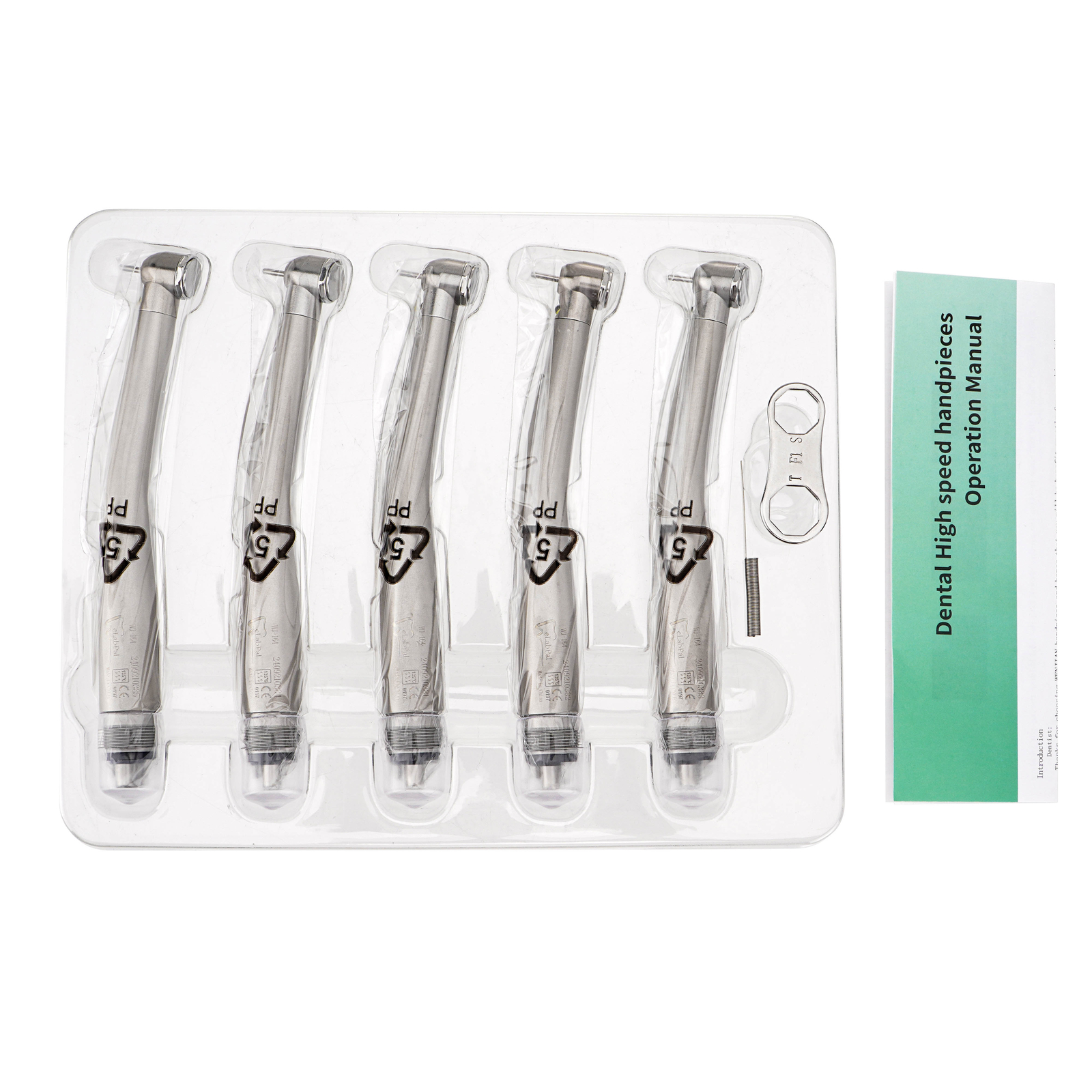 100Pcs eLabPal High Speed Dental Handpiece Air Turbine 4 Holes for NSK PANA MAX