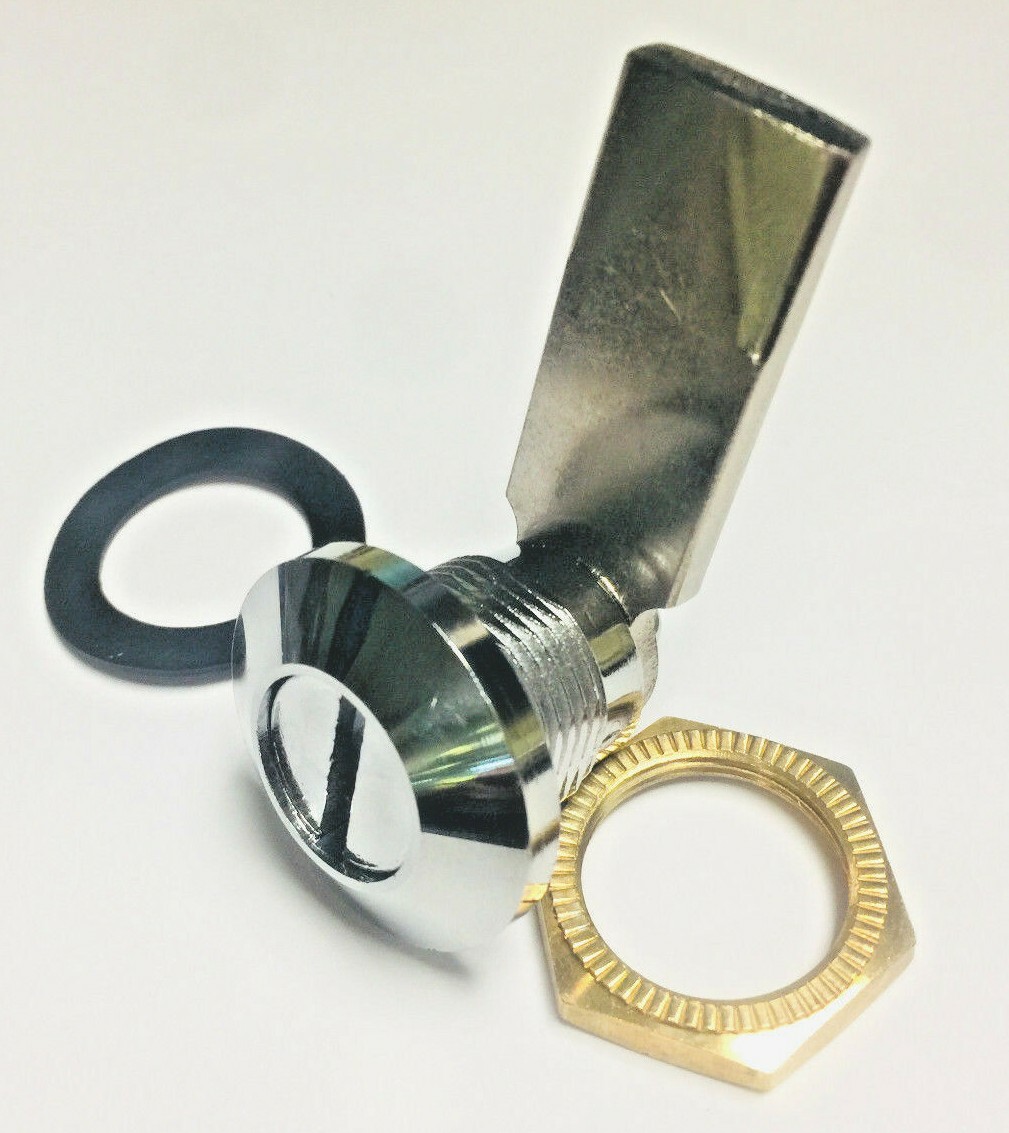 Keyless Slotted Quarter Turn Latch Cam Lock Tool Operate Coin Operate 6033