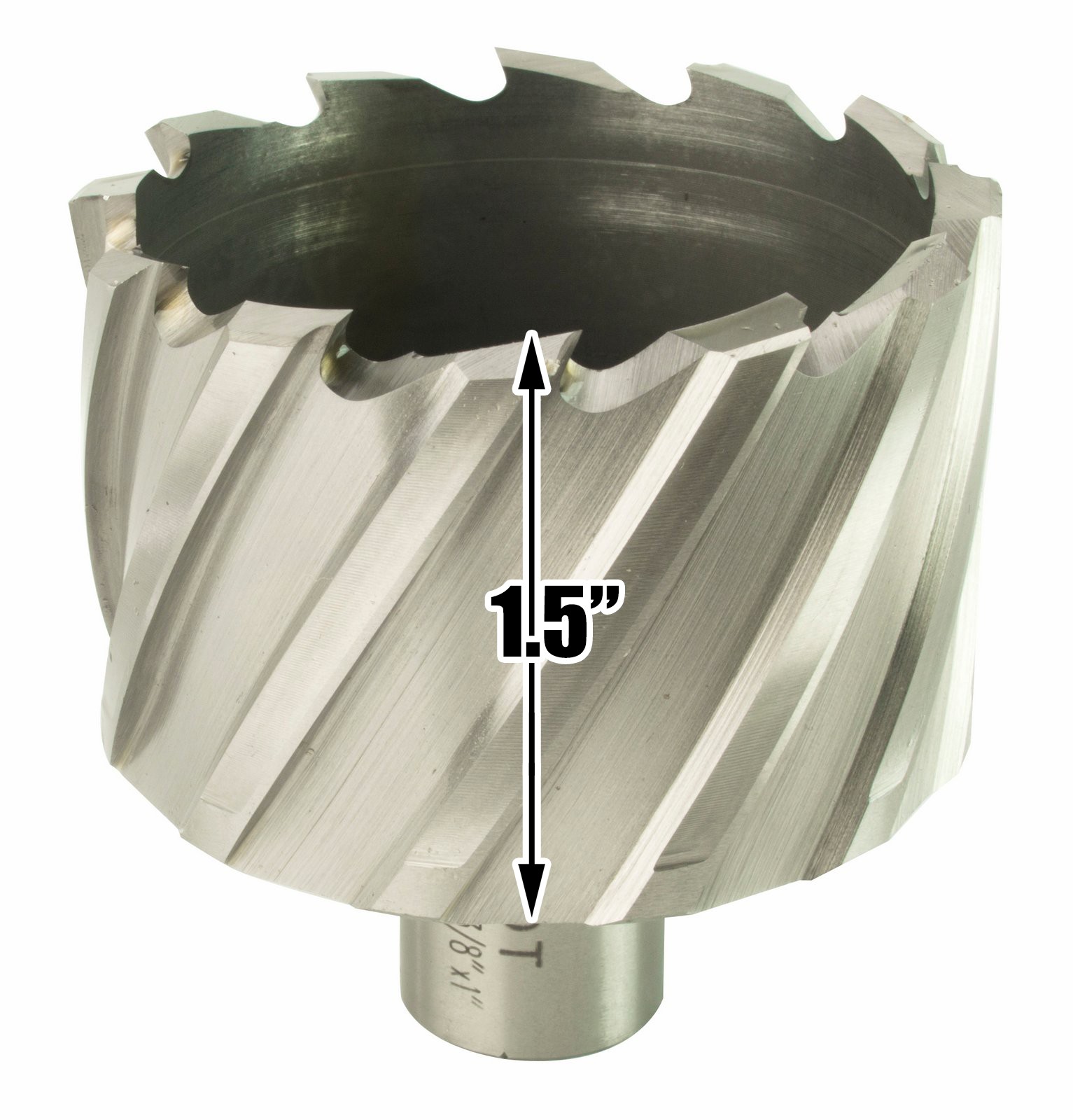 Steel Dragon Tools® 2-3/8″ x 1″ HSS Annular Cutter with 3/4″ Weldon Shank