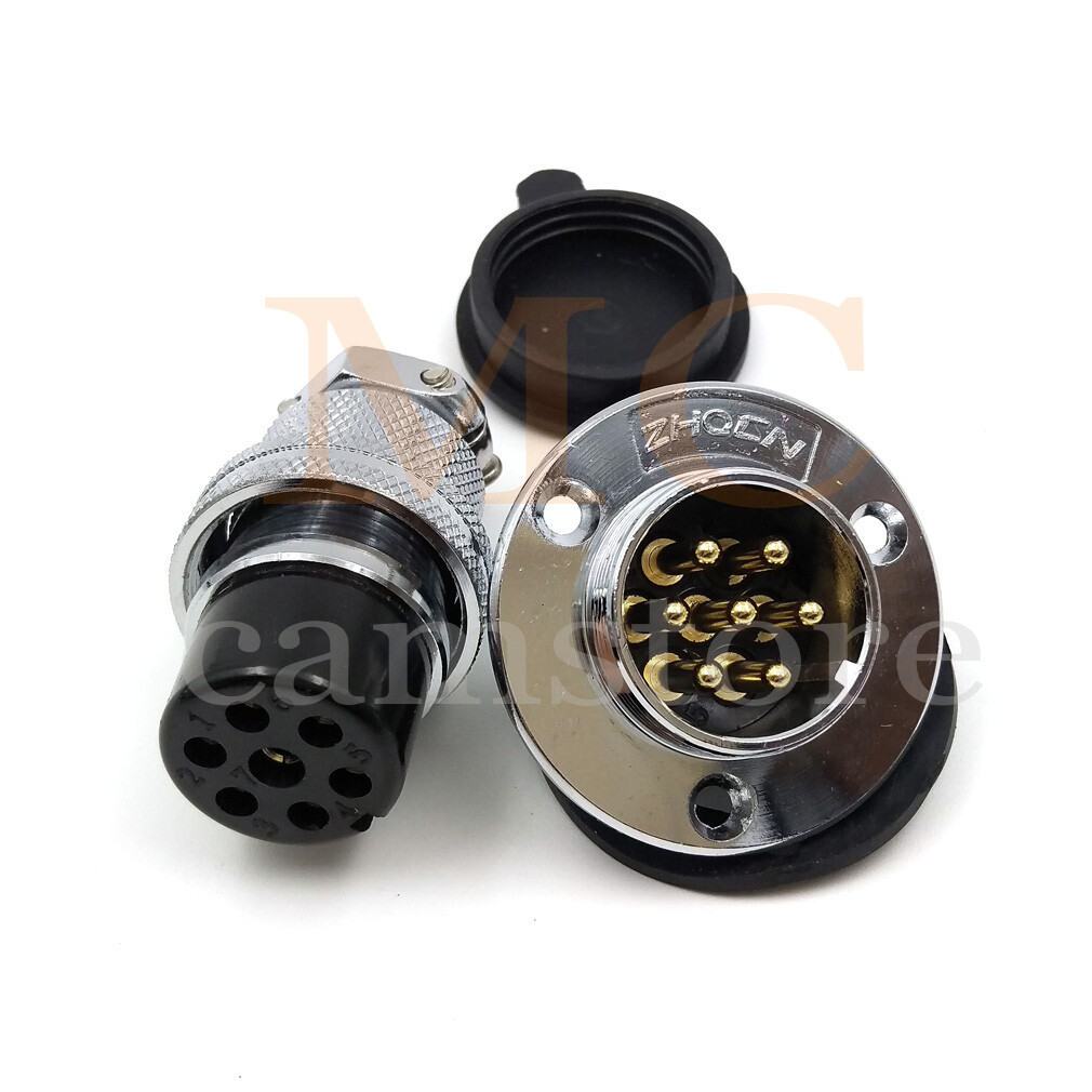 GX25 Aviation Plug + Socket Cable Connector 2 3 4 5 6 7 8 10 12Pin Male / Female