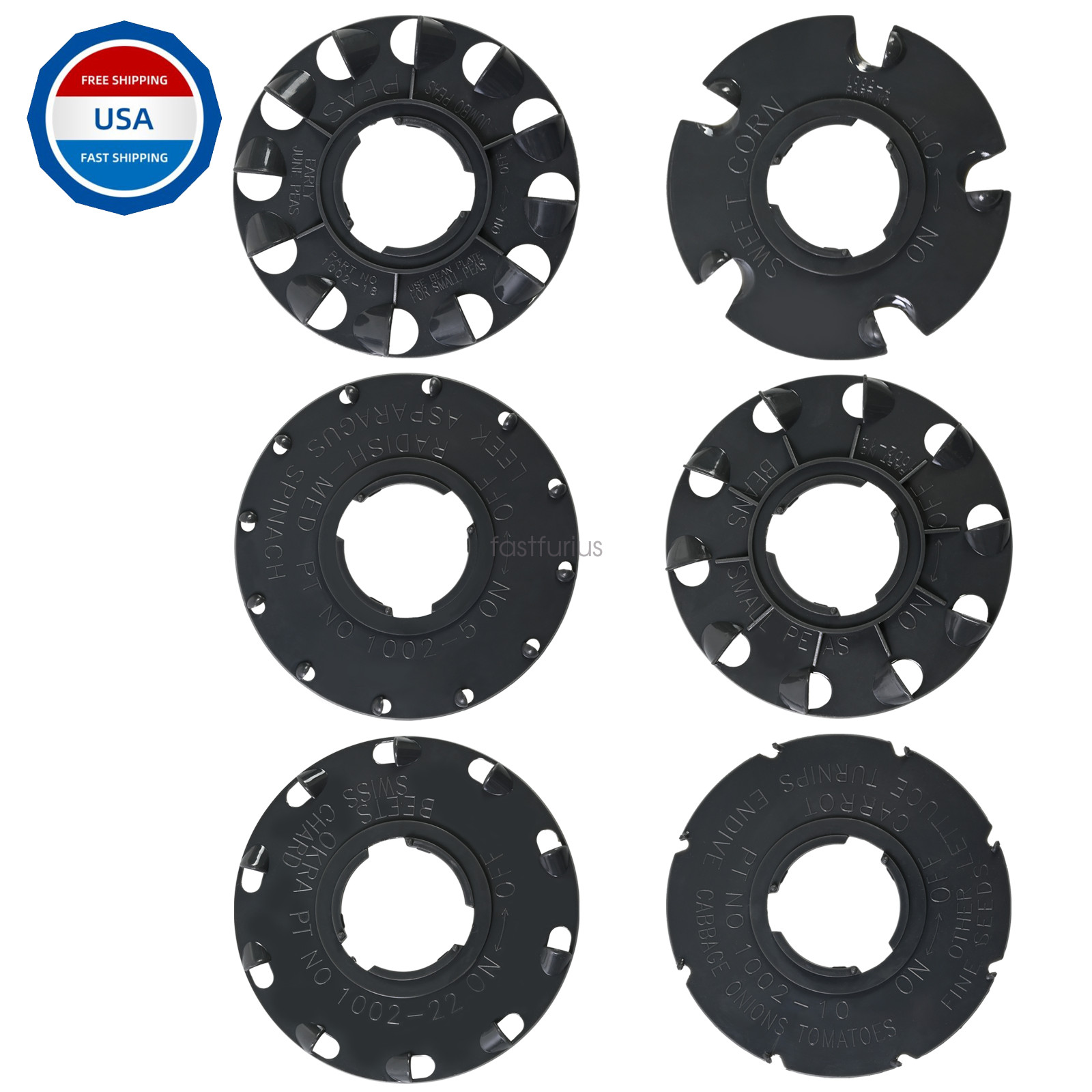 Standard Seed Plate 60009 fits Earthway 1001-B Seeder for Corn,Onion,Tomato,Bean