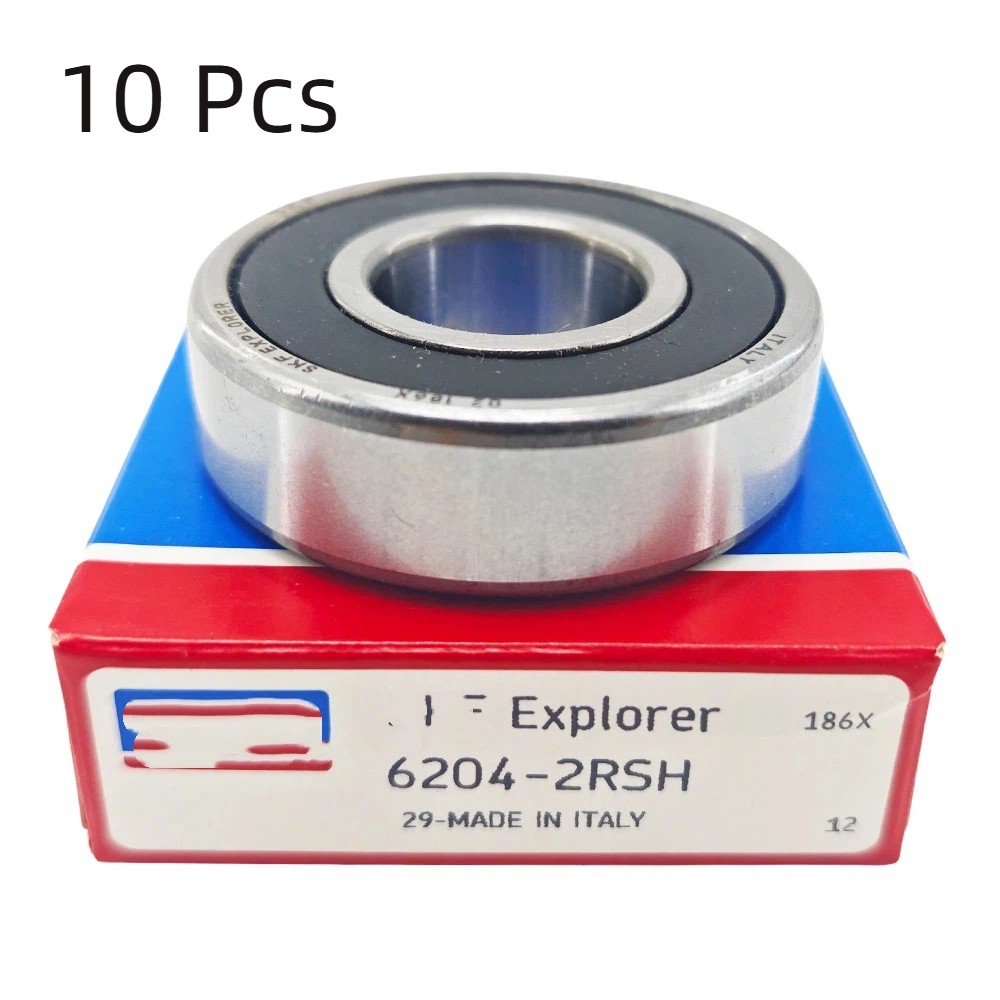10PCS For SKF 6204-2RSH Deep Groove Ball Bearing 6204-2RS 6204RS US