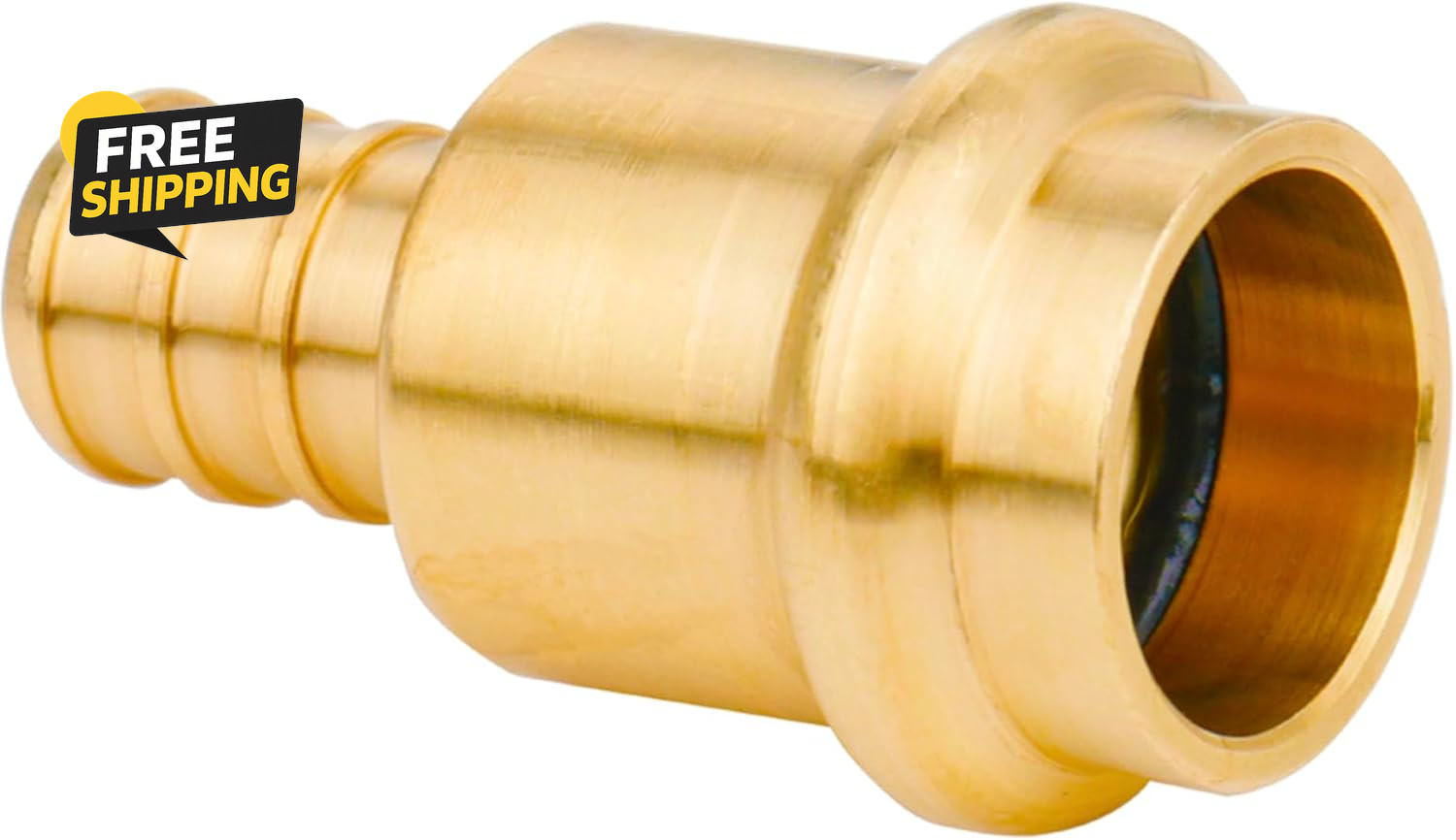 12 Pack 1/2″ Press Pro Press X 1/2″ PEX Adapter Crimp Fittings Brass