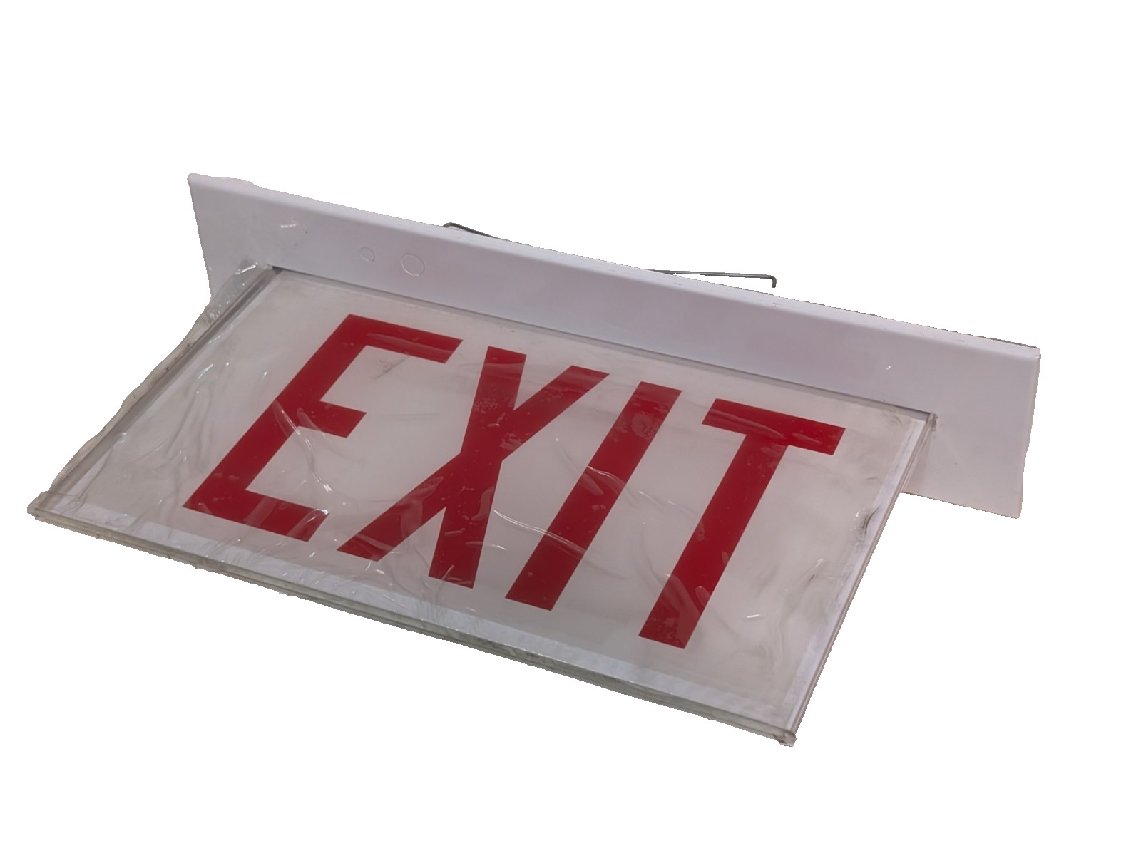 MYM/2012 emergency EXIT sign for Alkco RGLO edge-lit LED ceiling-mounted housing
