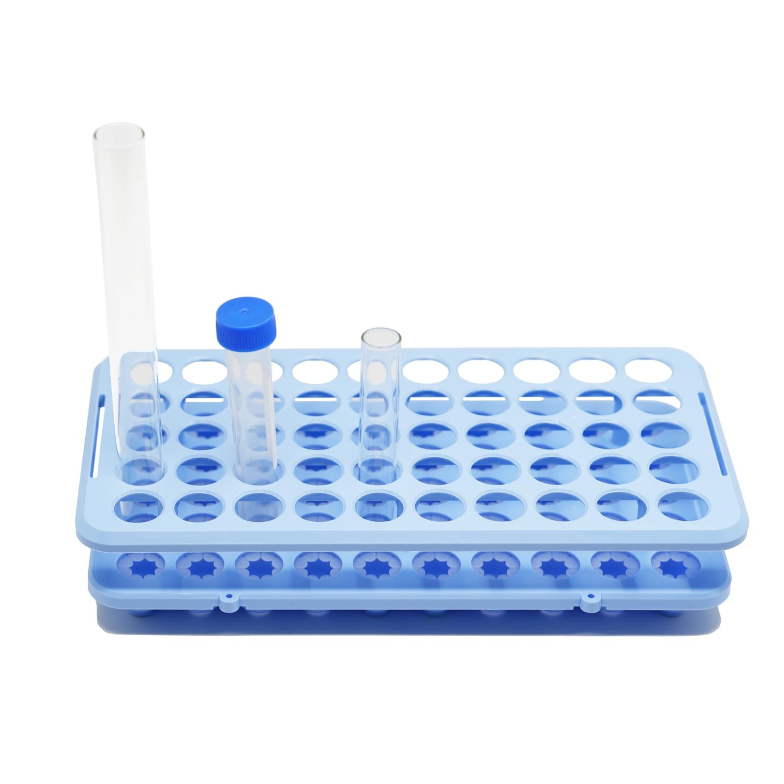 1 PCS Plastic Test Tube Rack Holder For 5ml/10ml/15ml Tubes 50 Holes 18 mm
