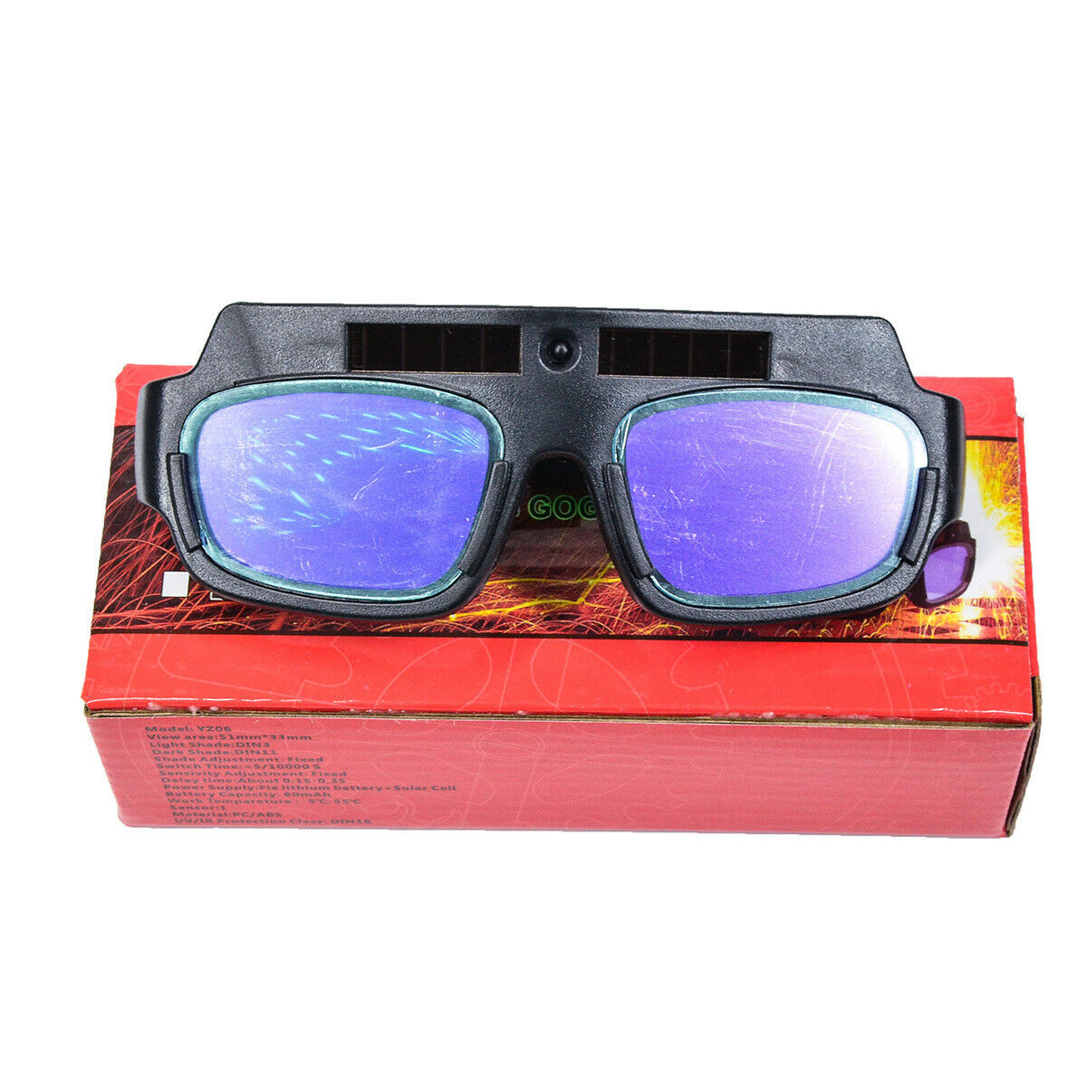 Solar Powered Auto Darkening Welding Mask Helmet Eyes Goggle Welder Glasses USA