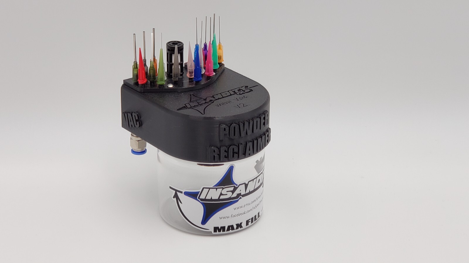 Pneumatic Micro Vacuum for Powder Coating – Easily Remove Powder! Two Tone Wheel
