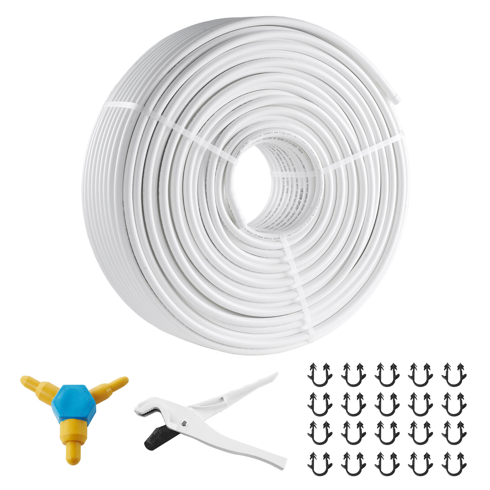 VEVOR 1/2″-656ft PEX-AL-PEX Tubing Oxygen Barrier 200M Pipe for Heating Plumbing