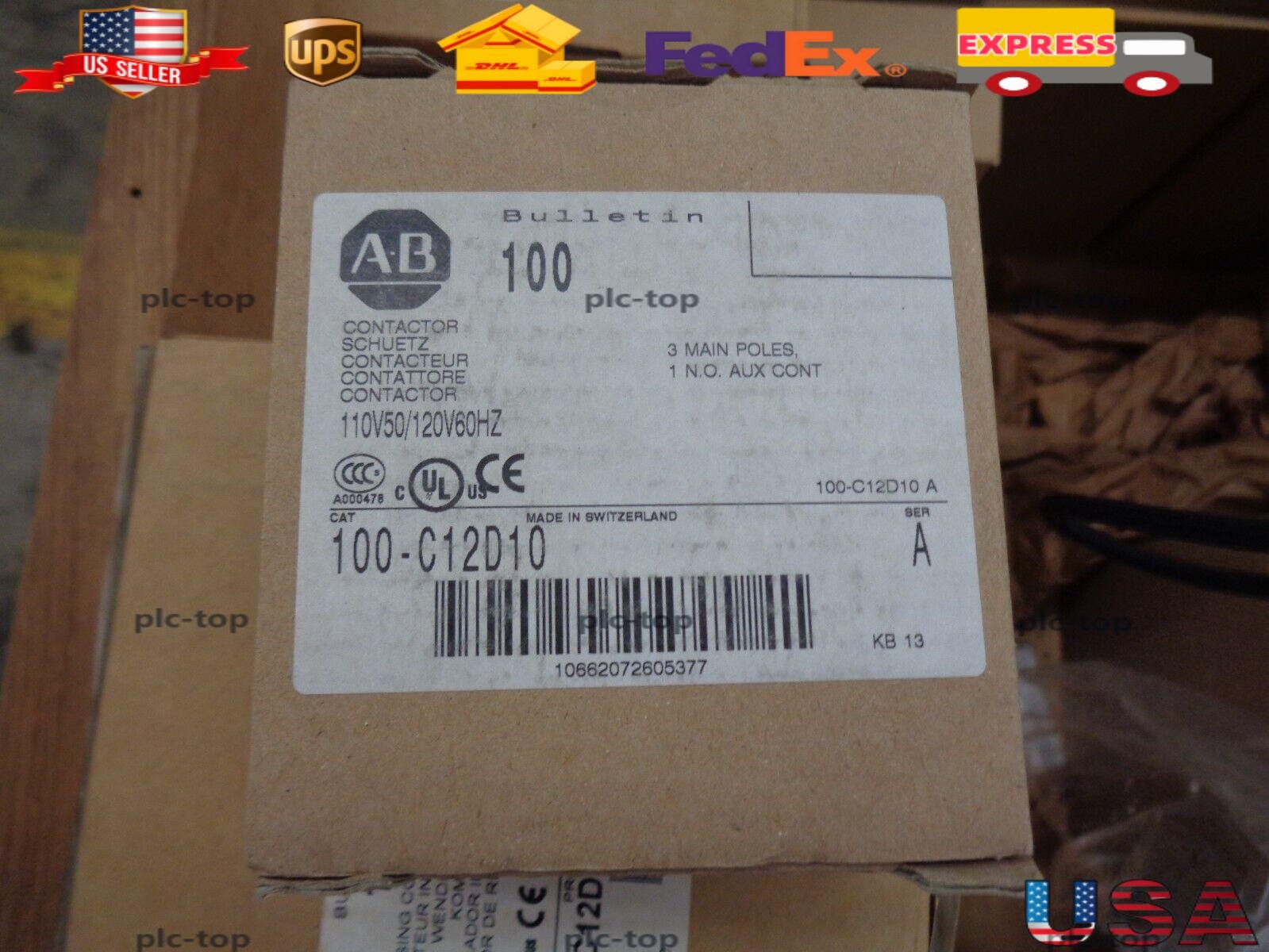 Allen-Bradley 100-C12D10 IEC CONTACTOR 12AMP 120VA 1PC New Sealed In Box