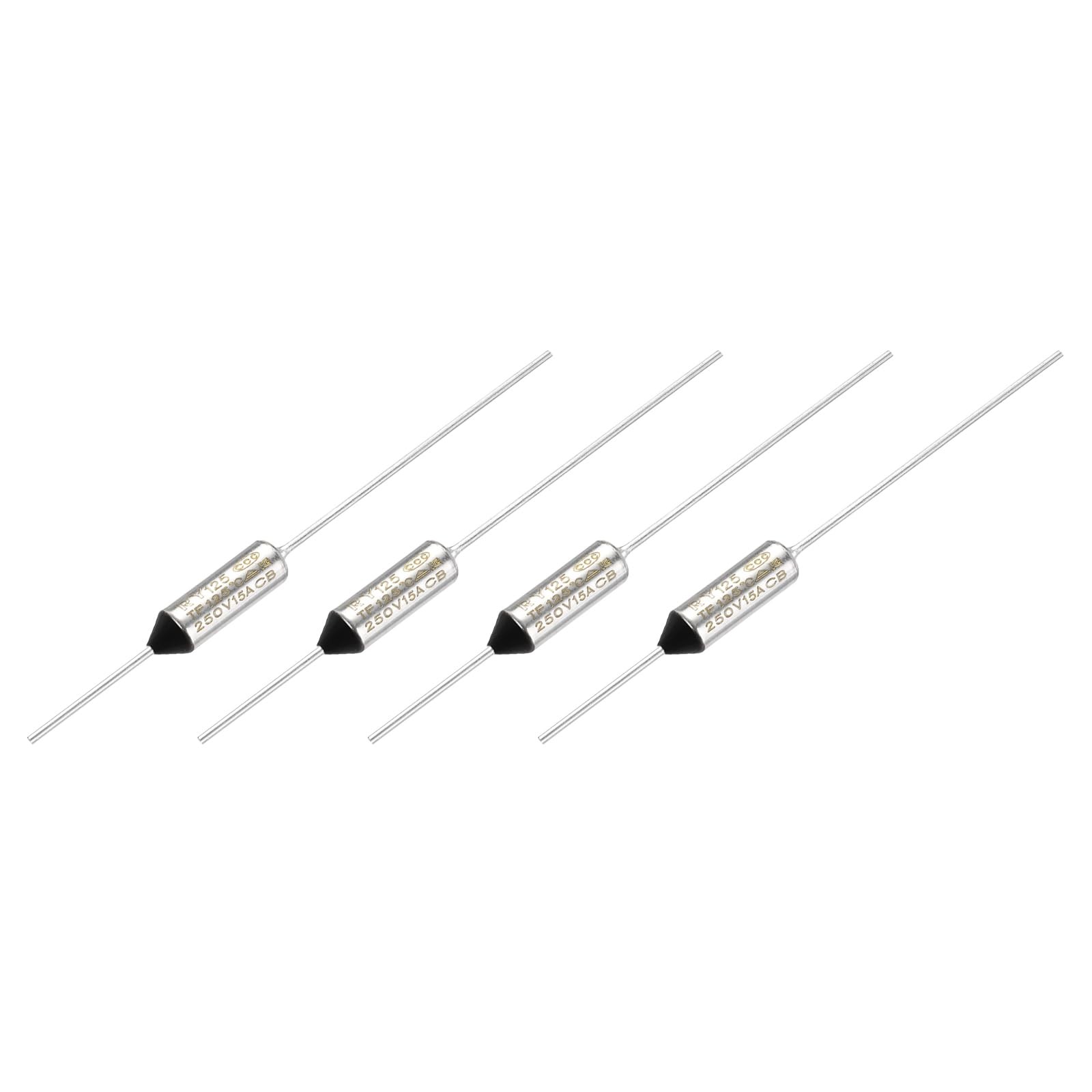 4 PCS Metal Temperature Thermal Fuse RY125 125C 257F 15A 250V Cutoff