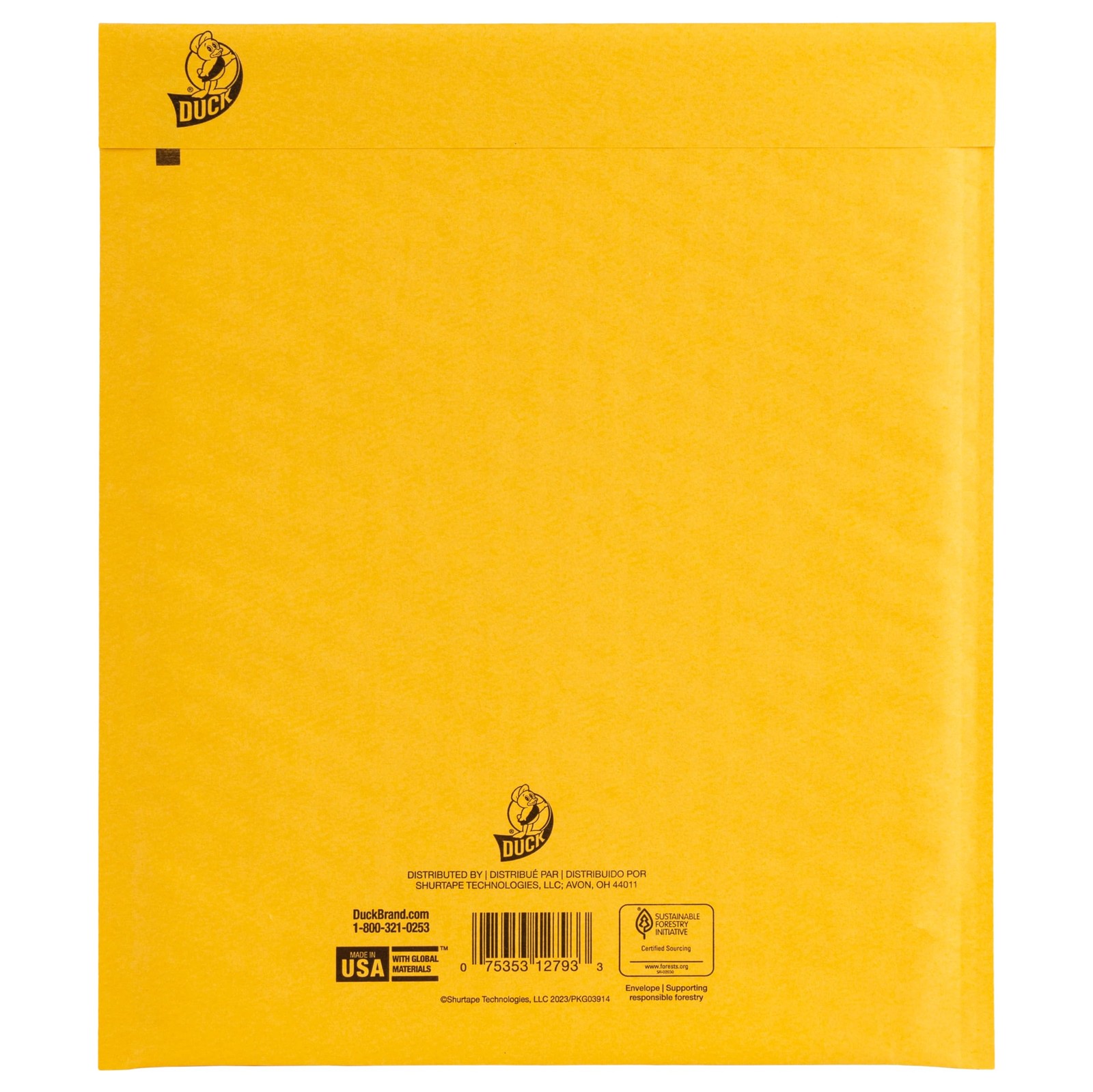 Duck Brand 2 Kraft Bubble Mailer Manila 8.5 Inch X 11 Inch 25 Pack 288130