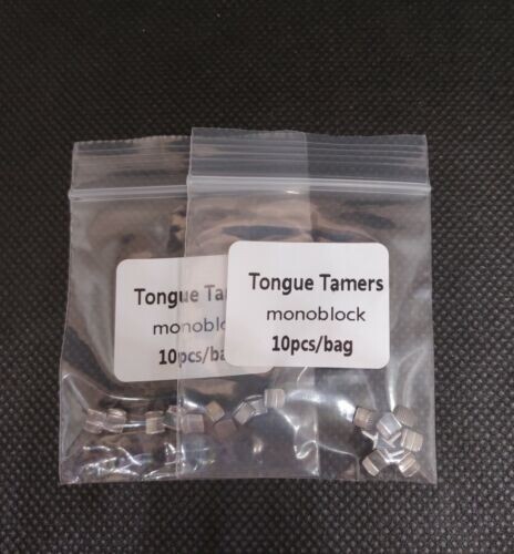 50Pcs Dental Orthodontic MIM Bite Turbos Tongue Tamers Monoblock Bondable Hinge