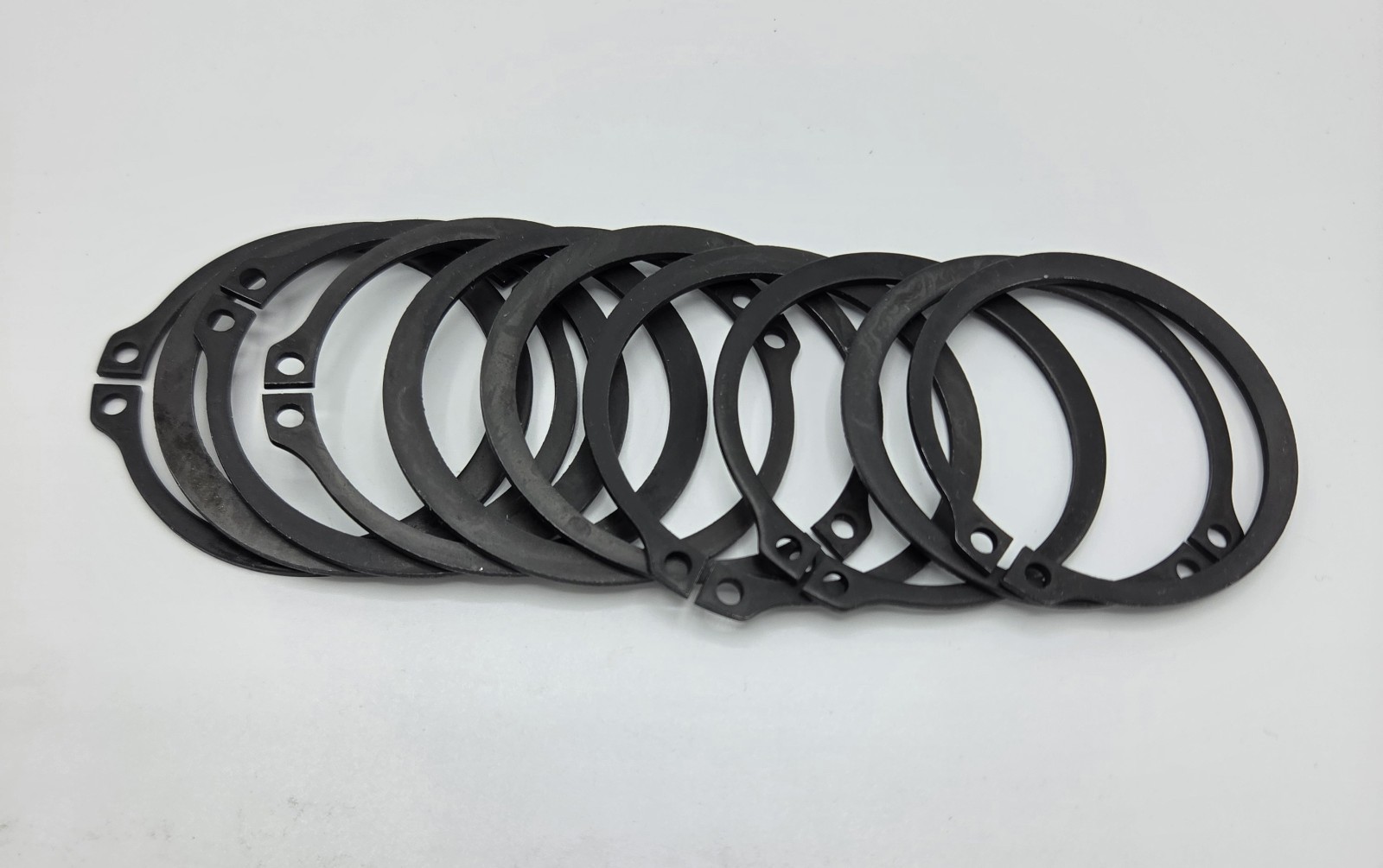 2″ Steel External Retaining Ring Snap Ring Black Phosphate Coated 10 Pack New