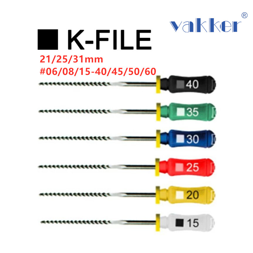 Dental Endodontic K File Root Canal Hand Use K-Files 31/25/21mm Reamer