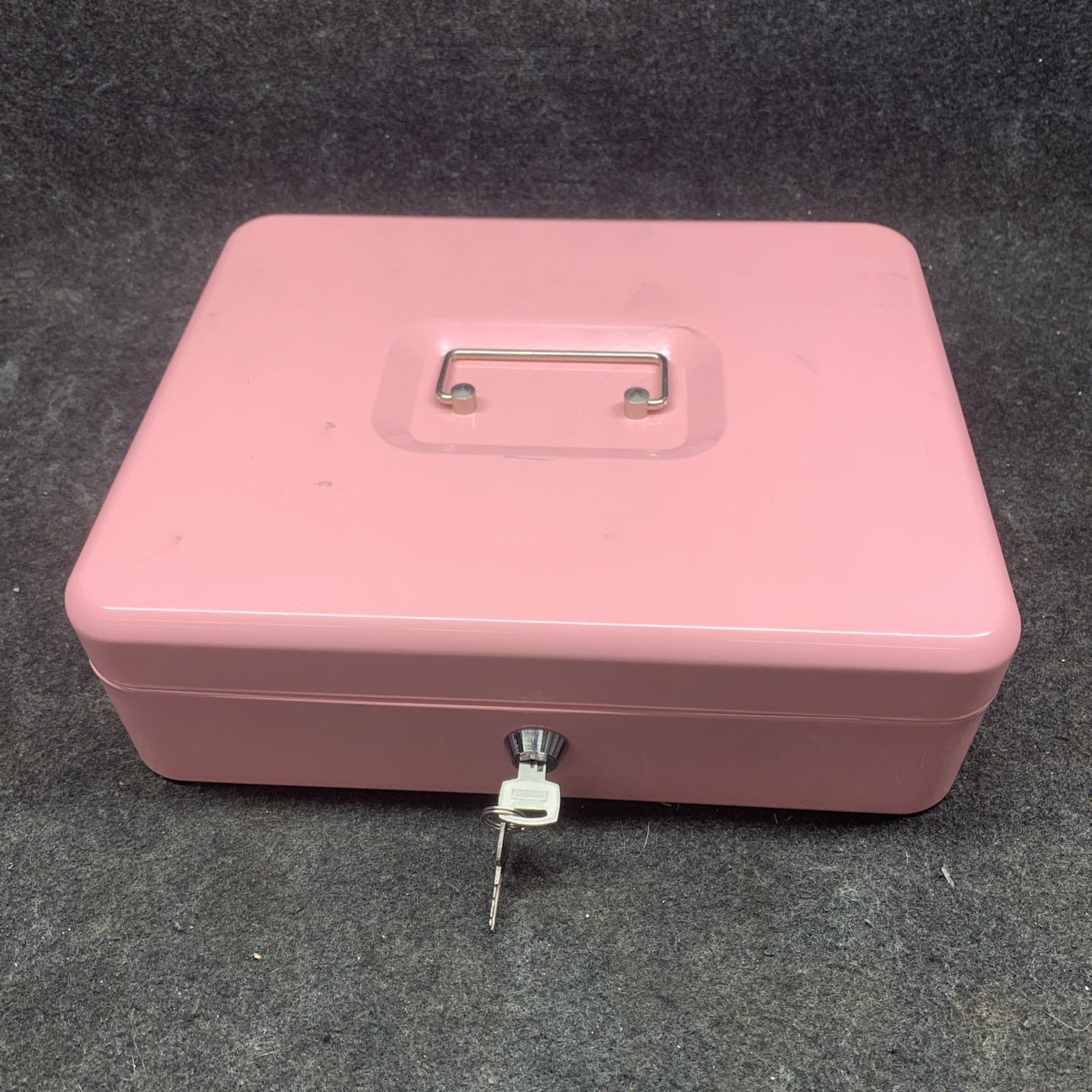 Pink Cash Drawer Safe with 2 keys