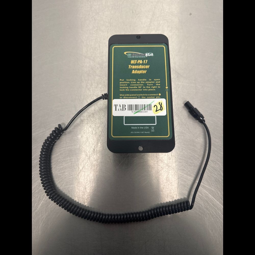 BC BIOMEDICAL ULT-PA-17 TRANSDUCER ADAPTER (QTY 1)