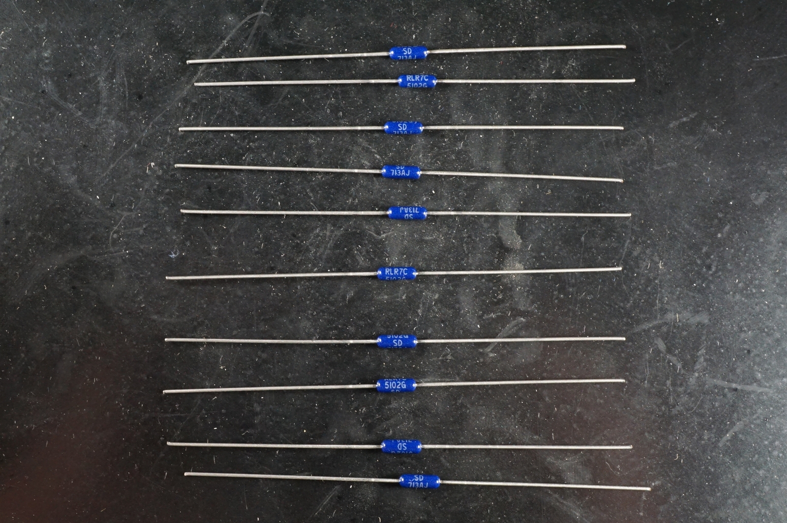 Lot of 10 RLR07C5102GS Vishay Metal Film Resistor 51K Ohm 2% 250mW 1/4W Axial