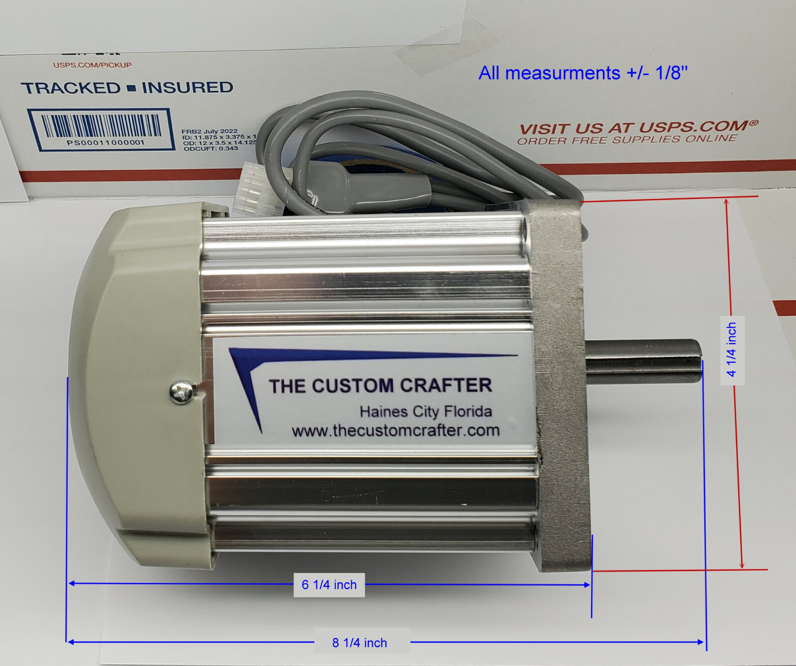 1500W Servo Motor Side Mount 2 HP 1,500 Watt Variable Speed Reverse on the fly