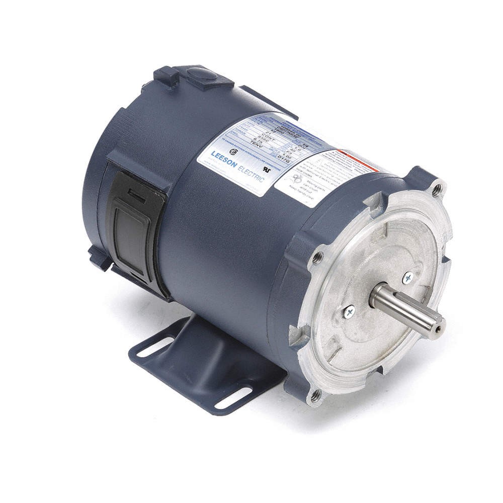 LEESON 108050.00 DC Motor,1/3 HP,1800 rpm,24V DC,56C,TEFC 48ZG52