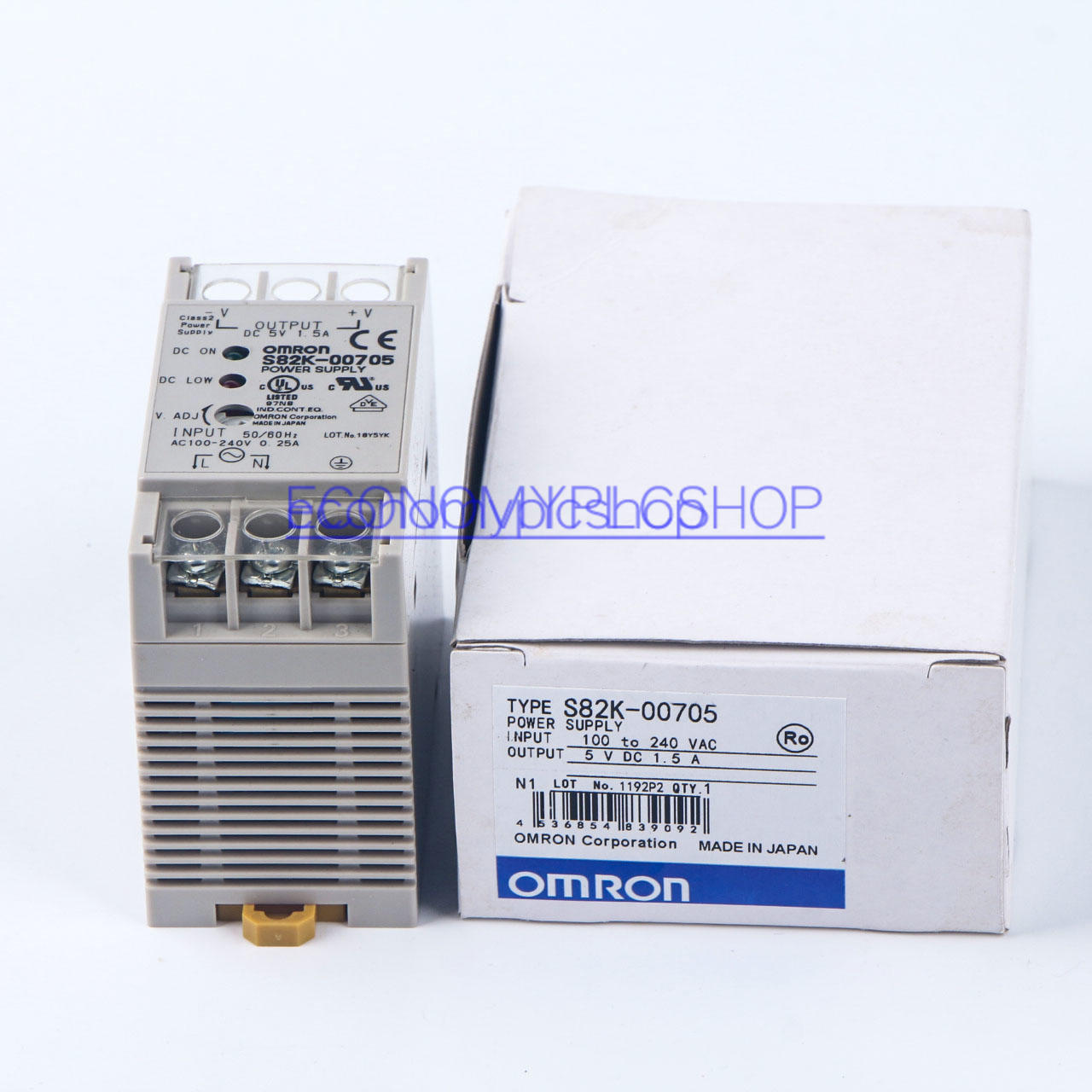 1PC Omron S82K-00705 100-240VAC 5VDC 1.5A switching power supply New