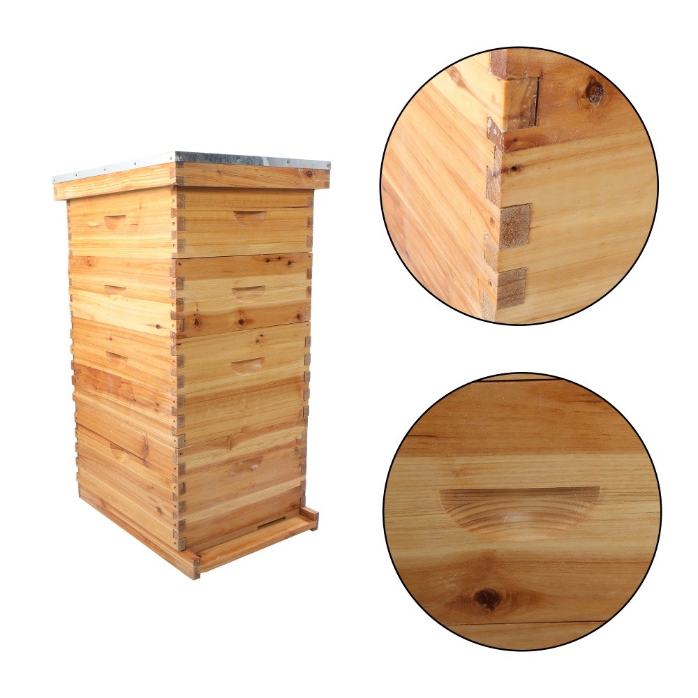 4 Layer Complete Beehive Box 10 Frame Complete Bee Hive Starter Kit With Frames