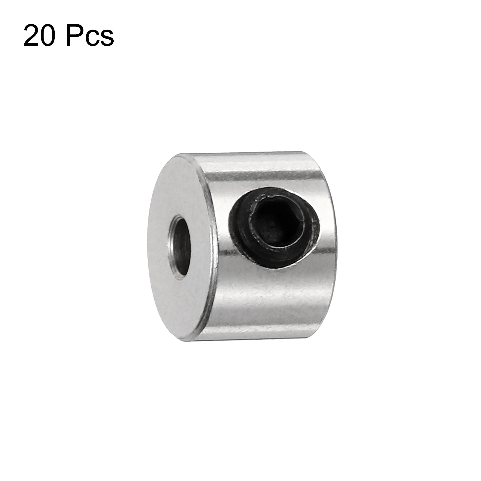 20pcs Set Screw Collars 3mm Bore Shaft Collars, 8mm OD, Stainless Steel