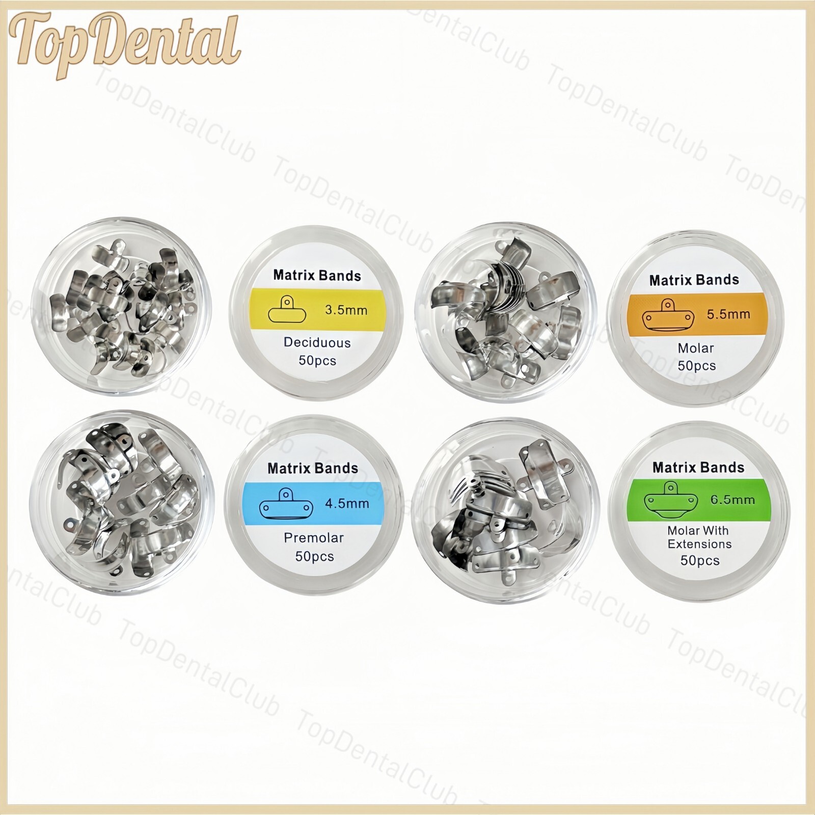 Dental Matrix Bands Ring Sectional Matrice Clamp Fit Garrison Palodent V3 System