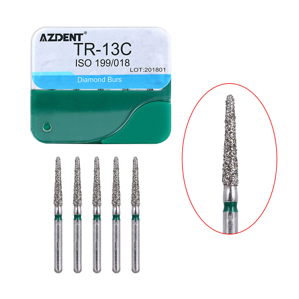 AZDENT Dental Diamond Burs For High Speed Handpiece Medium FG 1.6MM 20 Boxes