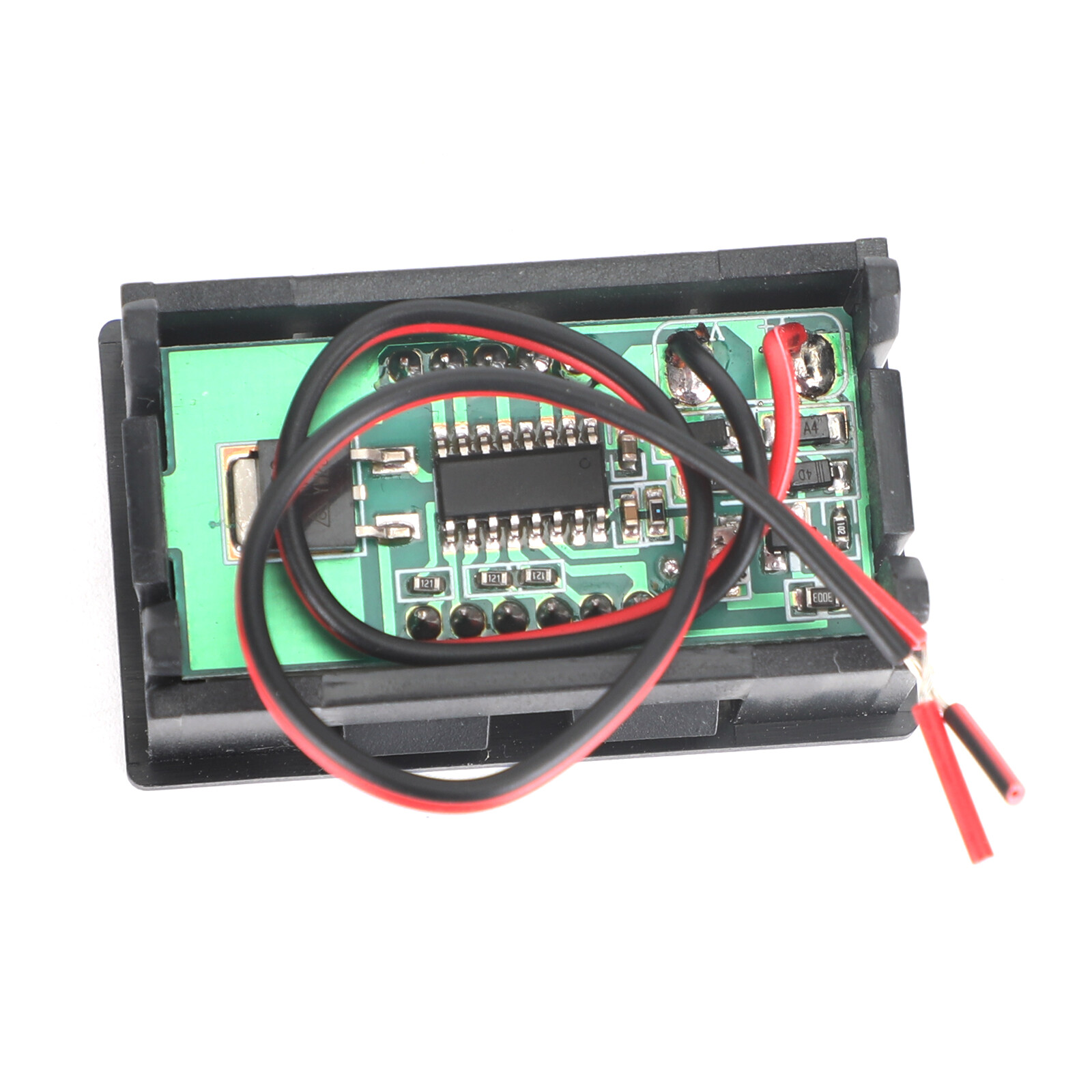 5Pcs Dc 5-120V Voltmeter Green Led Panel 3-Digital Display Volt Meter 2-Wire USA