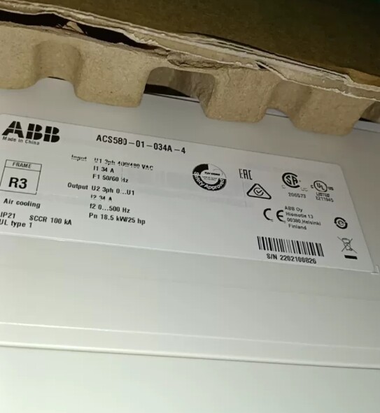 New ABB ACS580-01-034A-4 Inverter ACS58001034A4 DHL Expedited Shipping