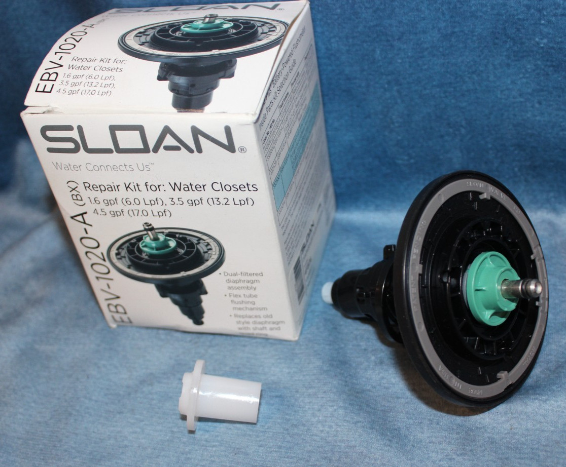 SLOAN EBV-1 020-A REPAIR KIT FOR G2, ECOS & SOLIS WATER CLOSETS, 1.6/ 3.5 GPF