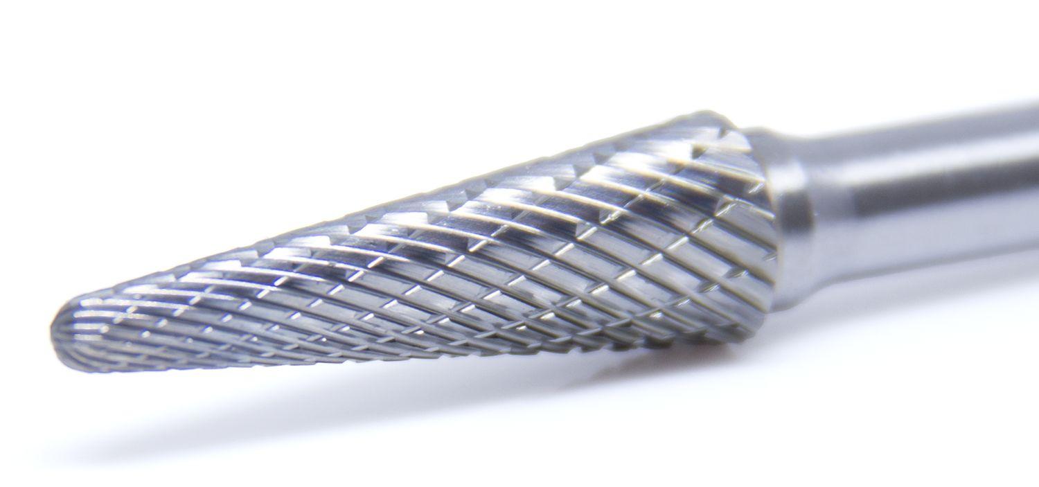 SL-3 Taper Shape Radius End – Premium Double Cut Tungsten Carbide Burr