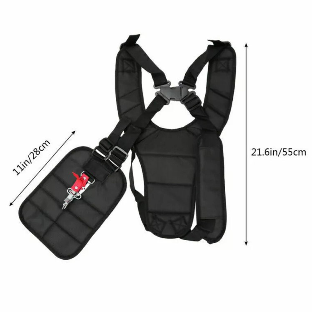 Double Shoulder Strimmer Padded Belt Harness Strap for Brush Cutter& Trimmer US