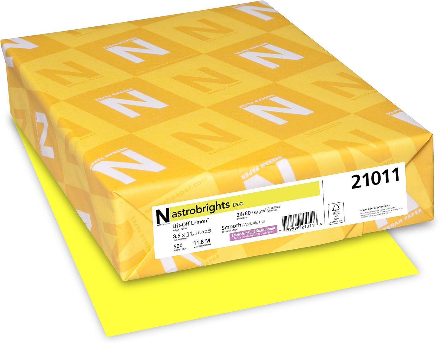 Bright Color Paper, Astrobrights®, Letter Paper Size, 24 Lb, FSC Certified®, Li