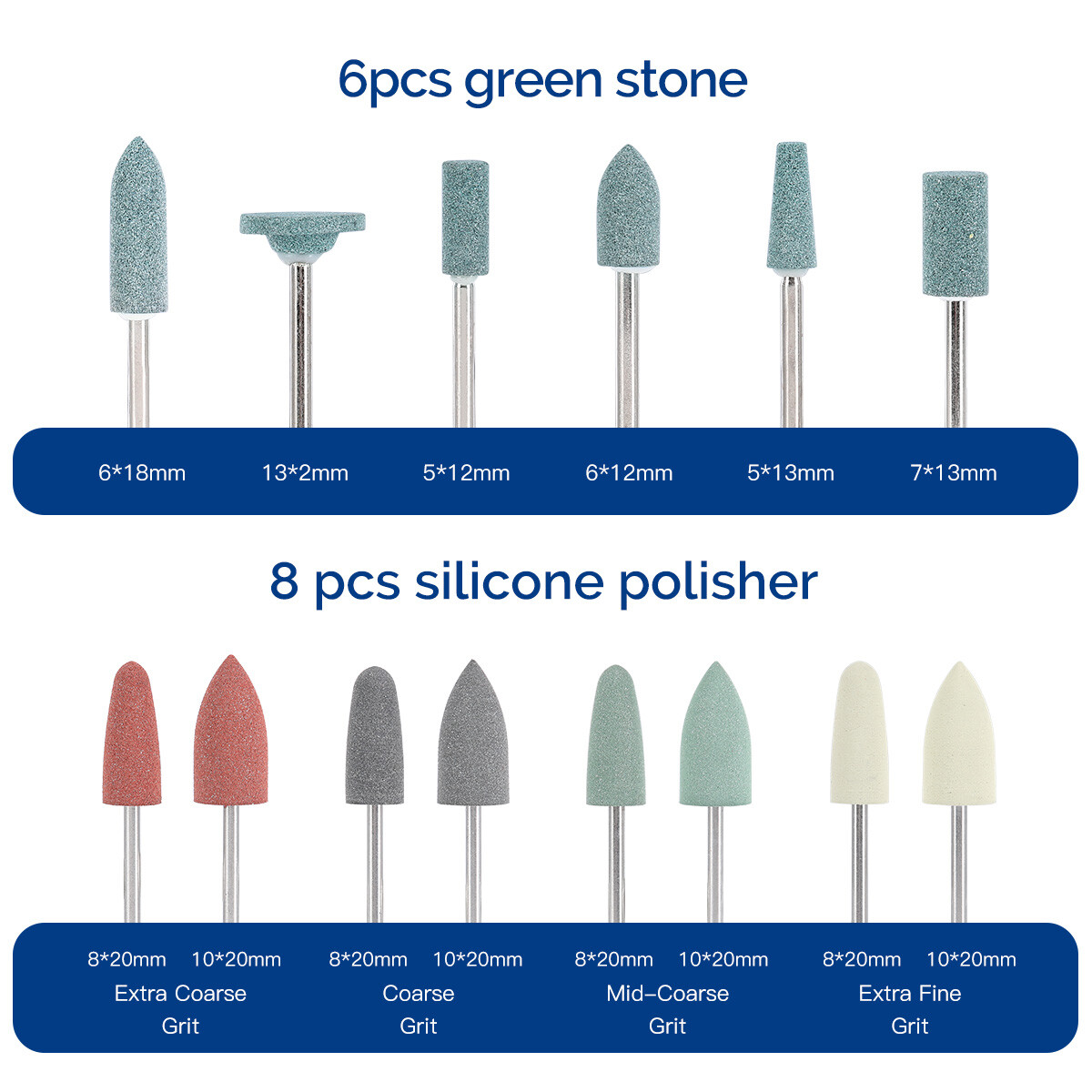 Dental Polishing Kit Diamond Rubber Polisher Composite Resin Base For Handpiece