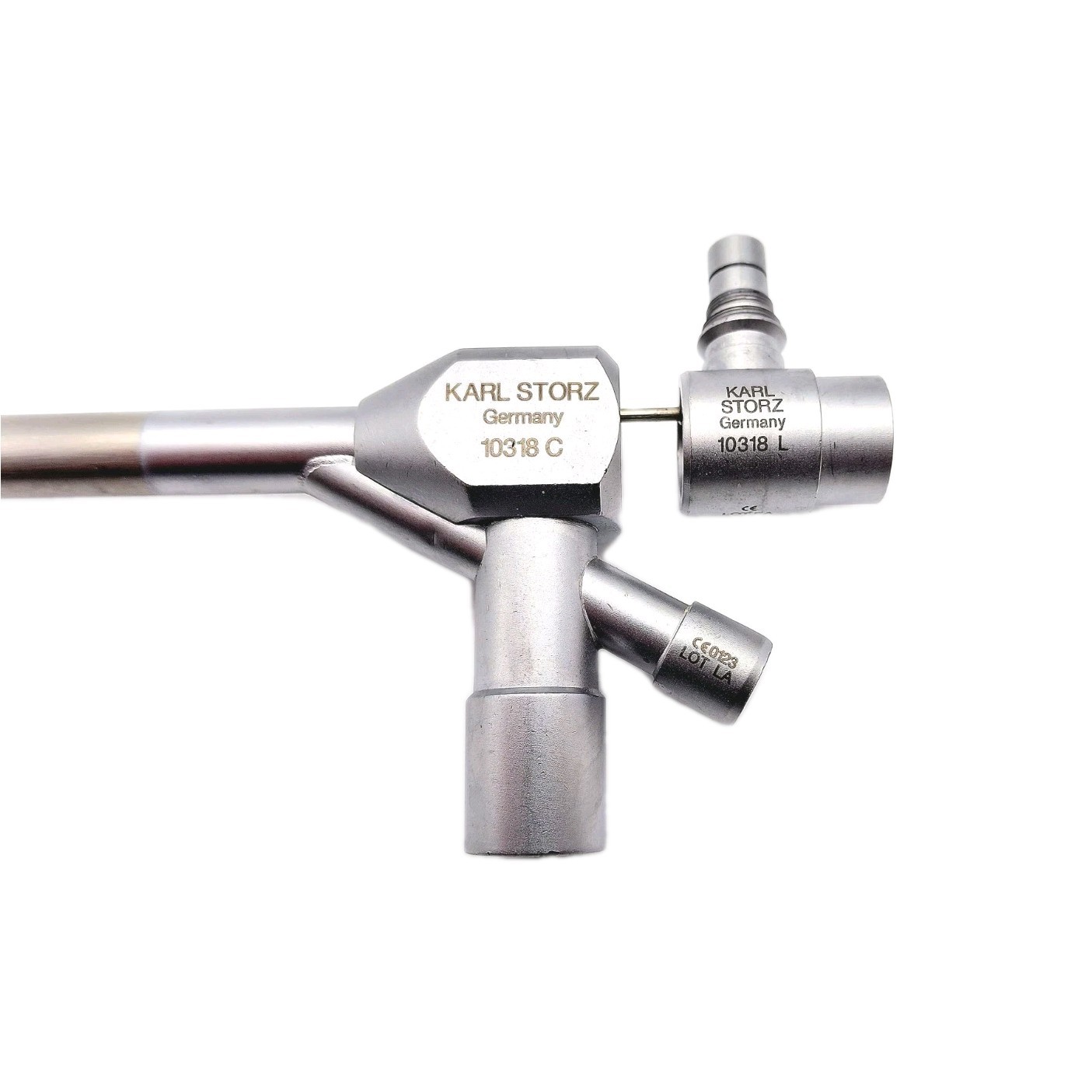 Karl Storz 10318C Bronchoscope Size 7.5 w/ 10318L Light Carrier Airway Set OEM