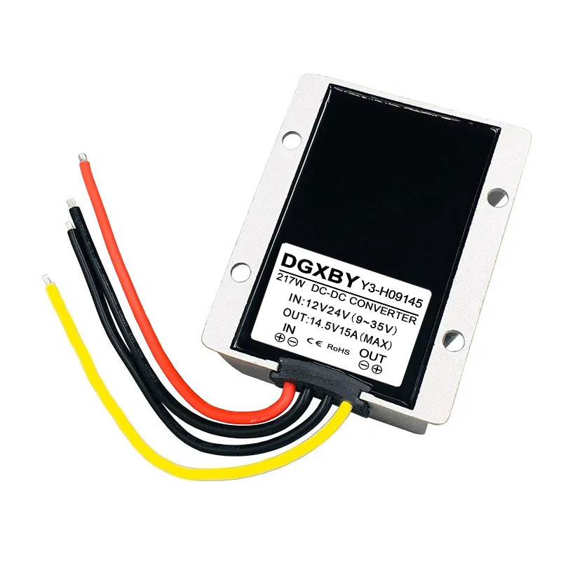 DC DC Charger 9-35V to 14.5V 3A 5A 10A 20A 25A Lithium Battery Charger Module