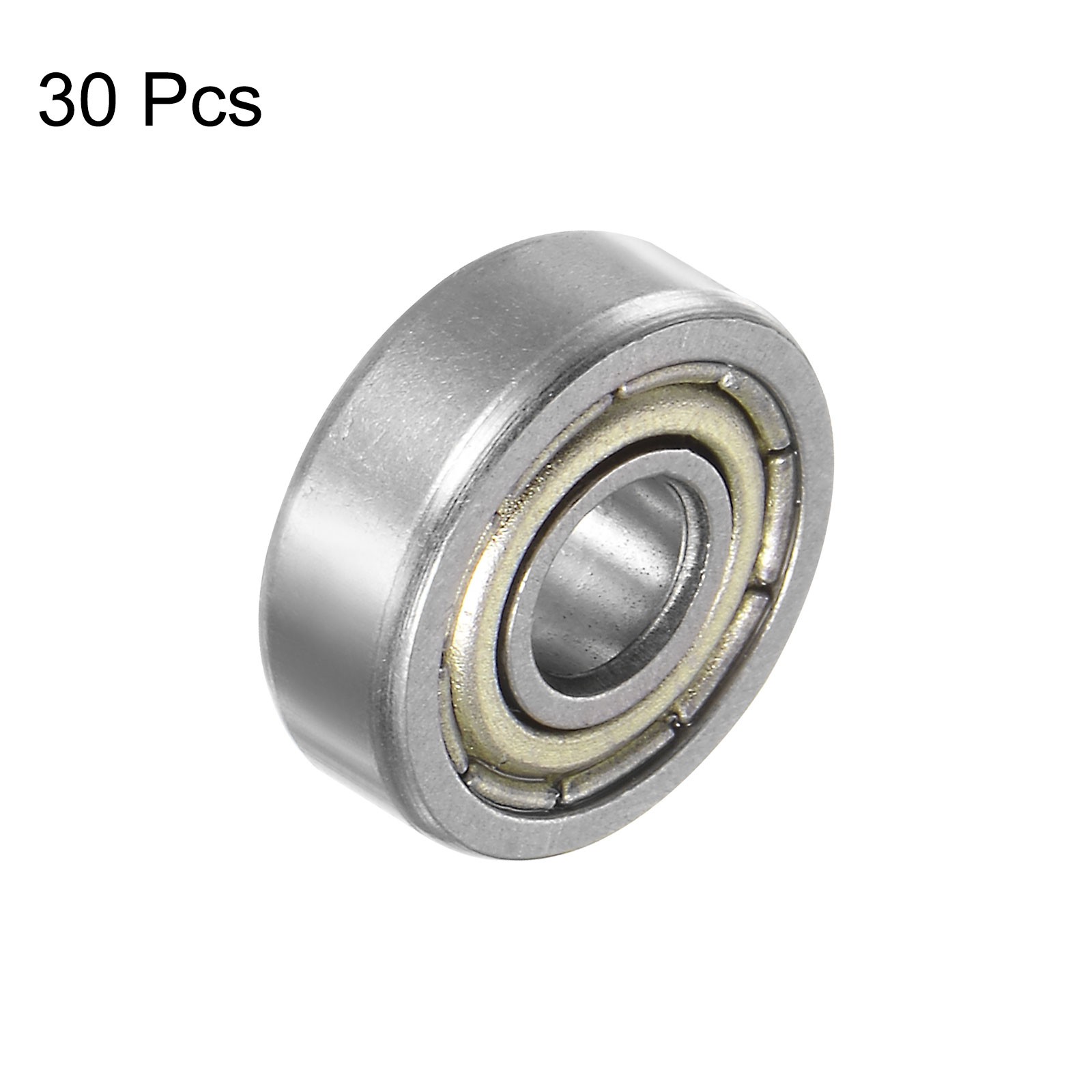 30pcs 604ZZ Miniature Ball Bearing 4x12x4mm Carbon Steel Double Shielded