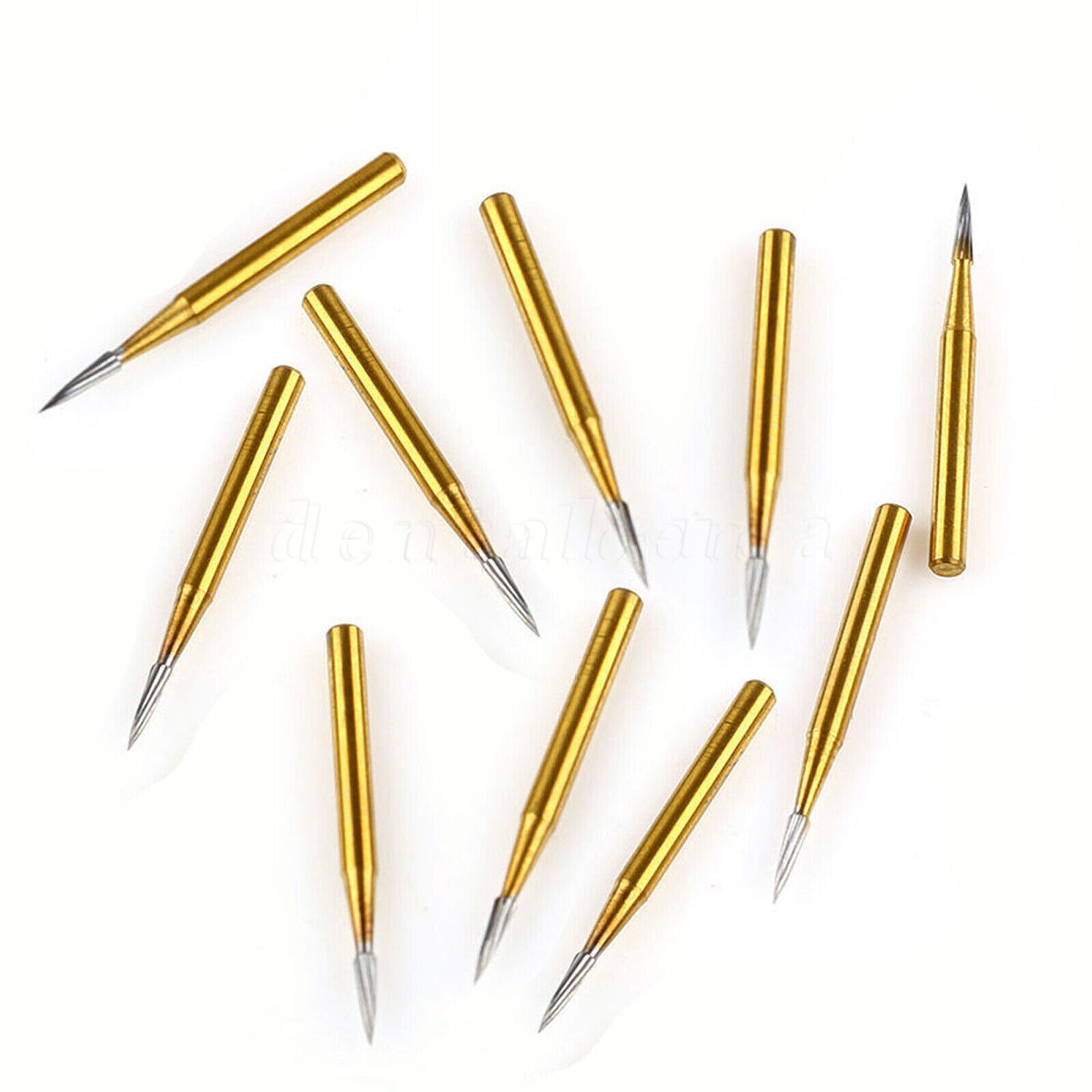 Dental Trimming / Finishing Drills Tungsten CARBIDE Burs Flame Shape FG7901