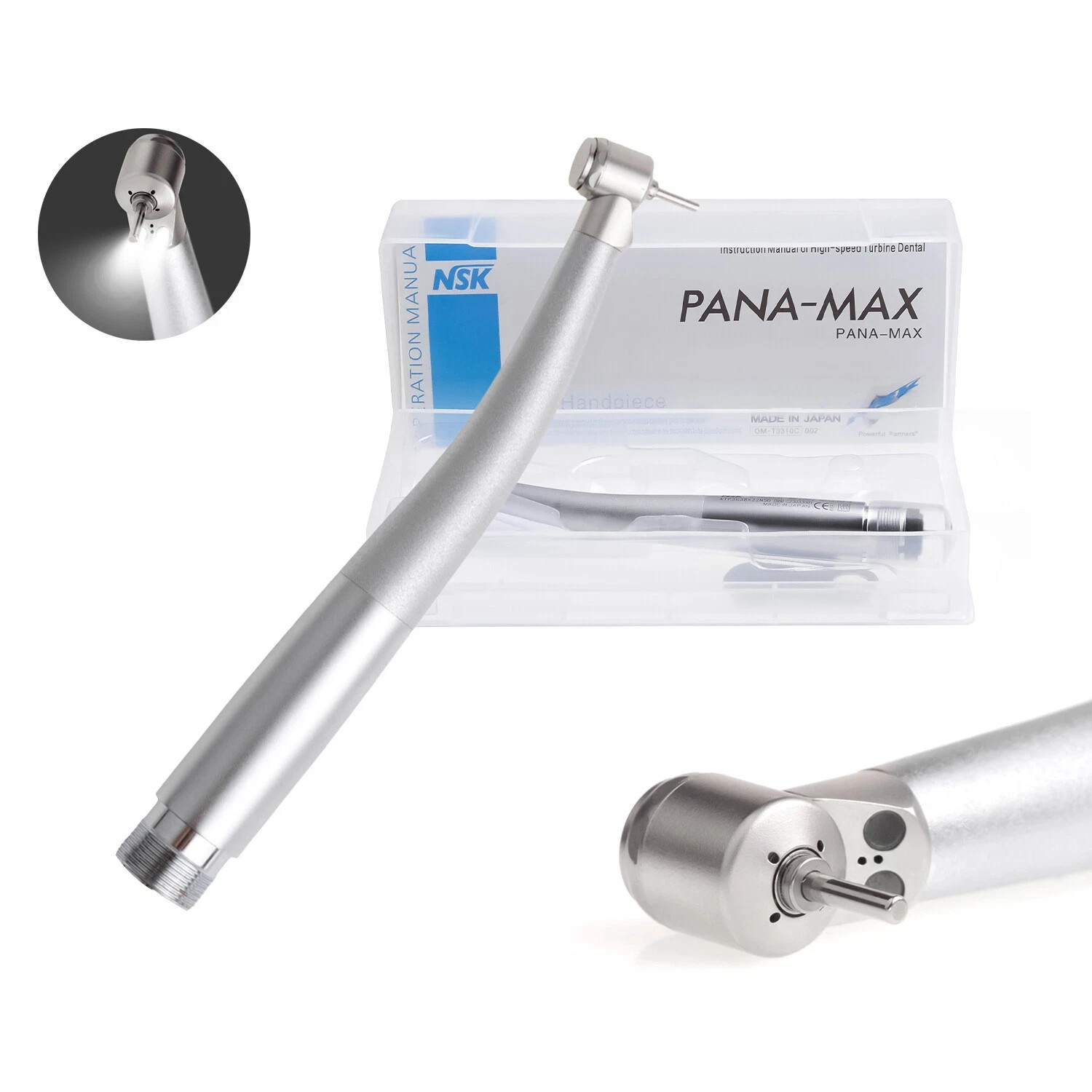 NSK PANA MAX Mini Head High Speed LED Pediatric Handpiece Push 2hole