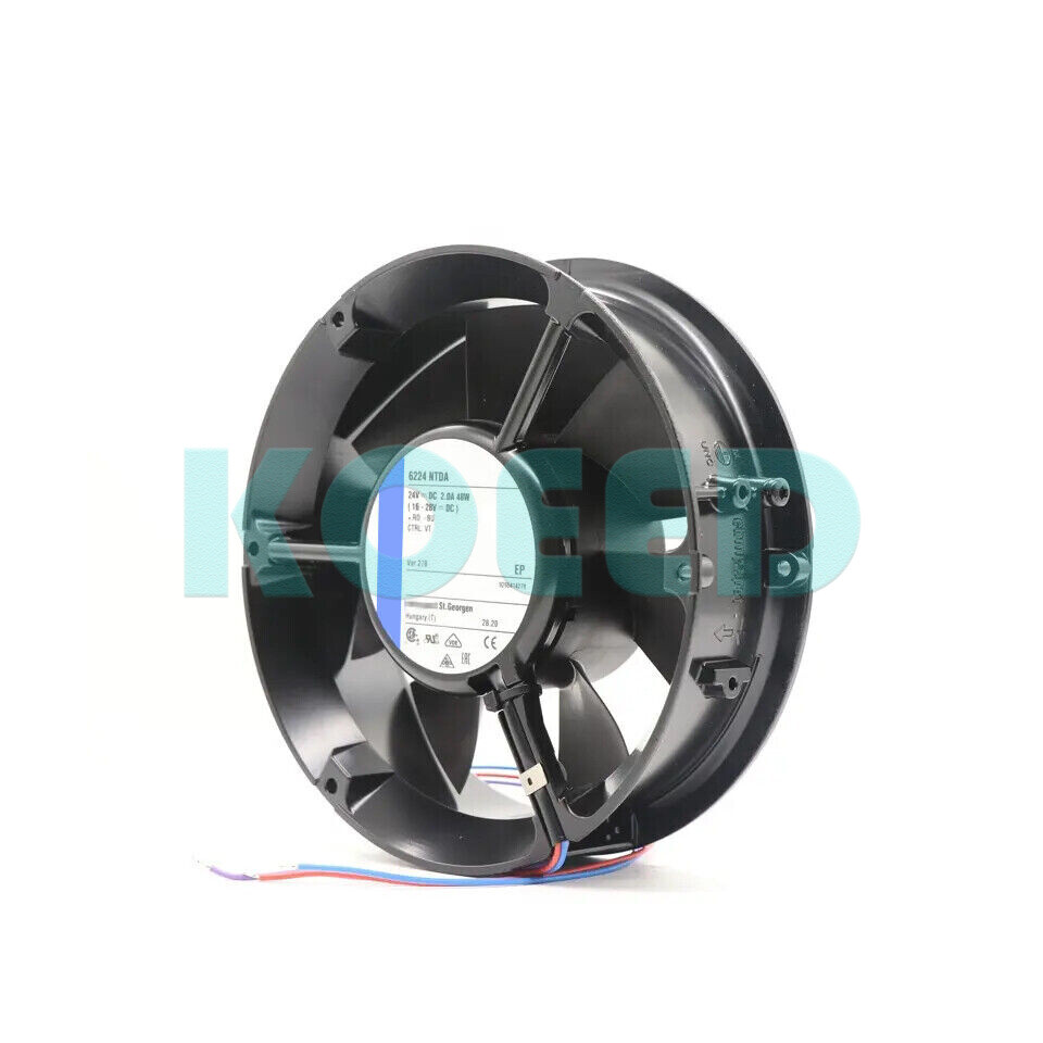1PCS NEW Axial Fan DC 24V 50.4W 2.1A Φ172x51mm Cabinet Cooling Fan for 6224NTDA