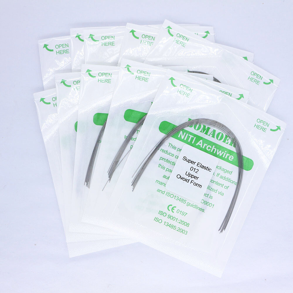 Dental Orthodontic Super Elastic Niti (Round Ovoid)Arch Wire 012 Upper 10 Packs
