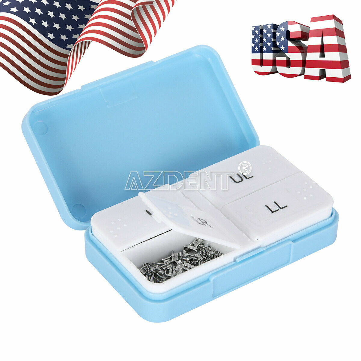 AZDENT Dental Orthodontic 1st Molar Bondable Mono Roth 0.022 Buccal Tubes N-Conv