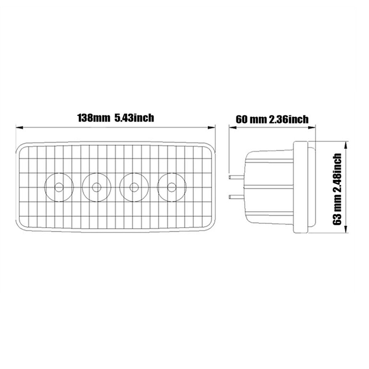 20PCS Complete LED Work Light Kit For John Deere 8000 and 8010 series Tractors