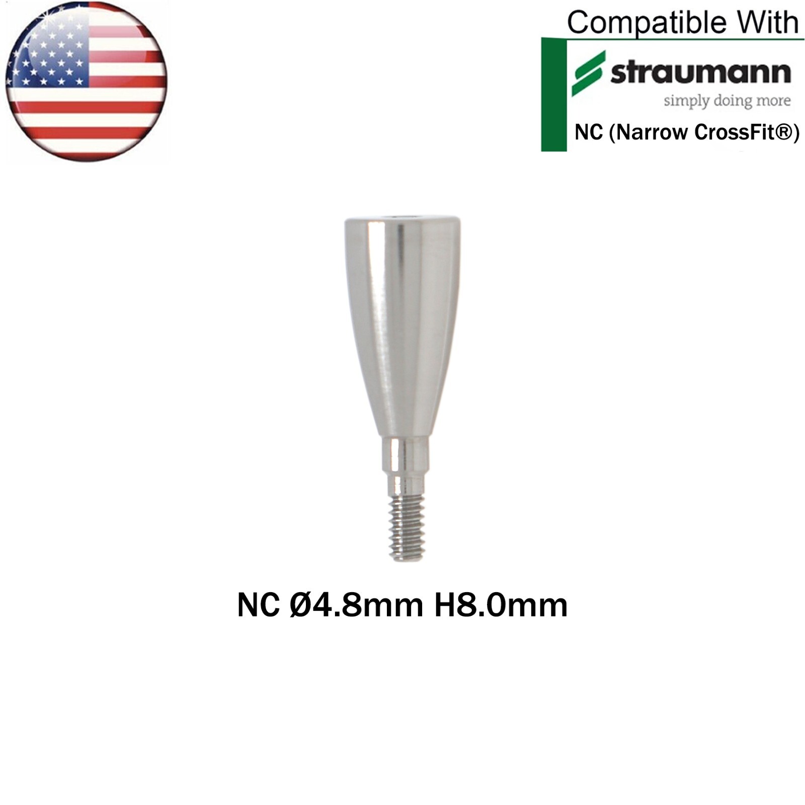 US Dental Mini Healing Abutment NC Ø3.6/4.8mm Closure Caps fit Straumann ITI BLT
