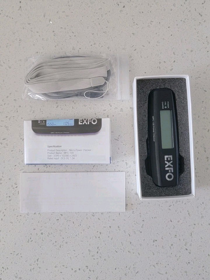 EXFO MPC-100 Handheld Fibre Optic Power Checker Meter 1550 nm