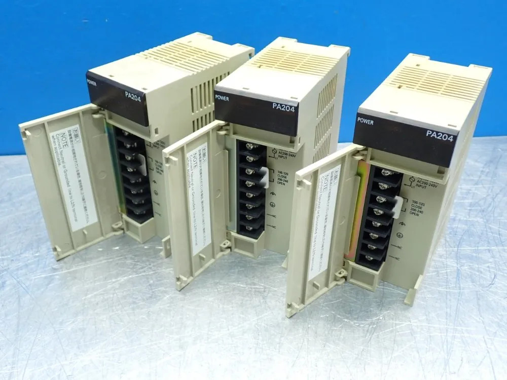 OMRON SYSMAC C200 POWER SUPPLY MODULE ,3PCS C200HW-PA204